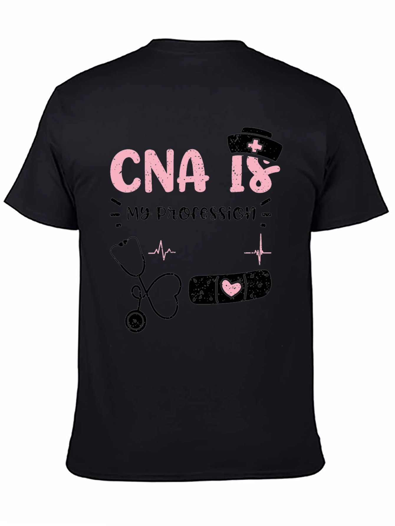CNA Is My Profession Black T-Shirt
