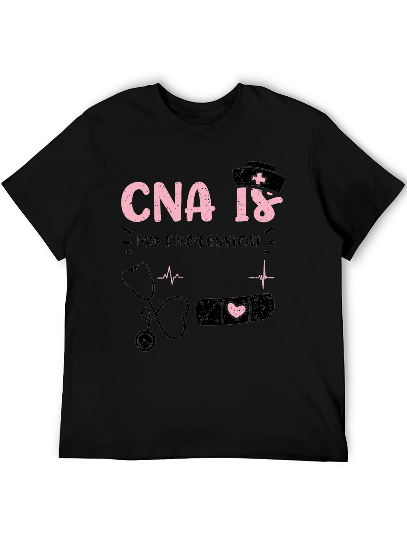 CNA Is My Profession Black T-Shirt