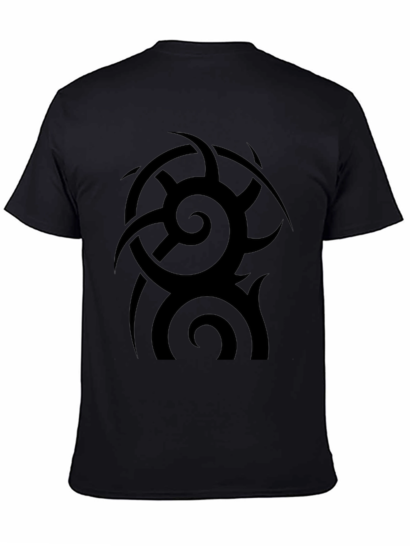 Tribal Tattoo Graphic Black T-Shirt