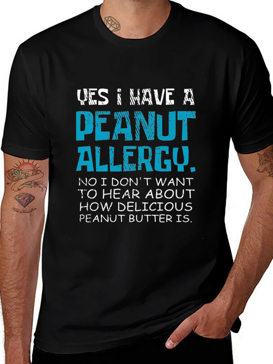 Peanut Allergy Novelty T-Shirt