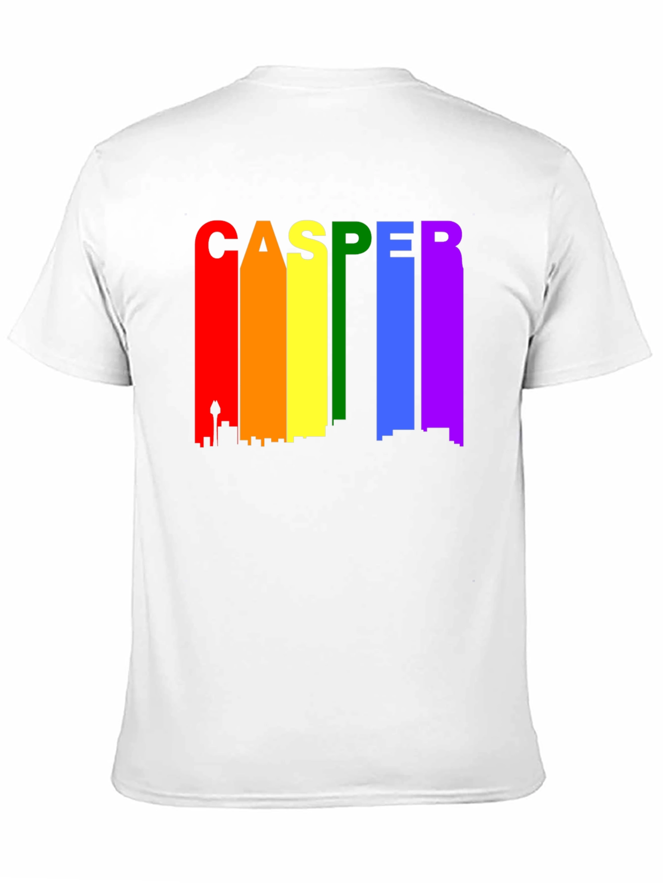 CASPER Cityscape Pride T-Shirt - Black Crew Neck Tee