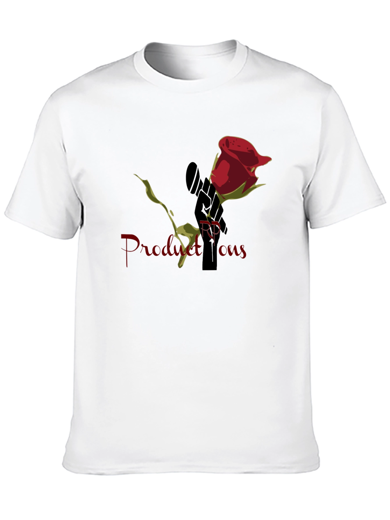 Rose RP Productions Black Graphic T-Shirt