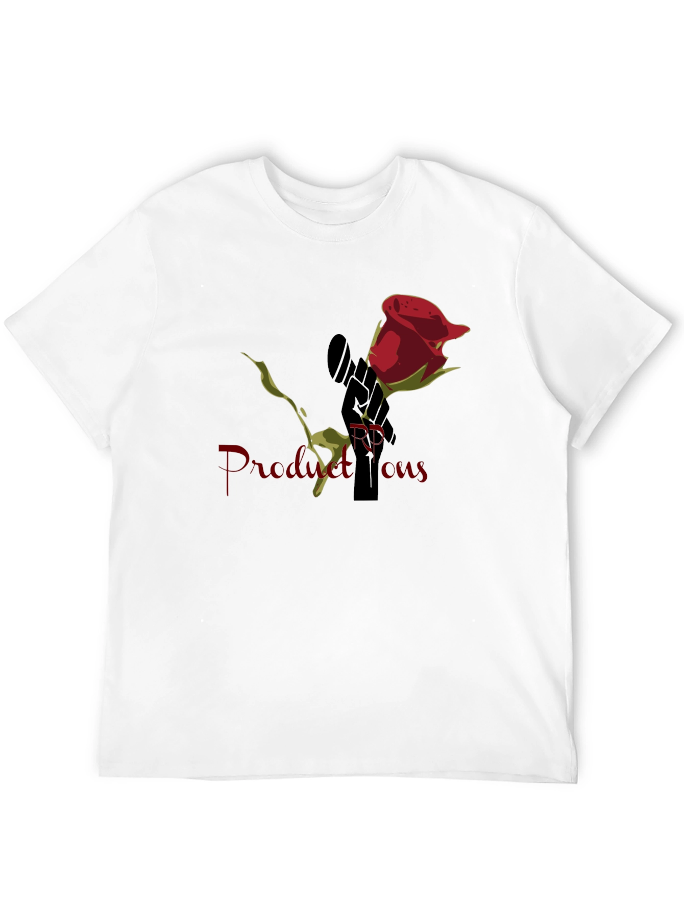Rose RP Productions Black Graphic T-Shirt