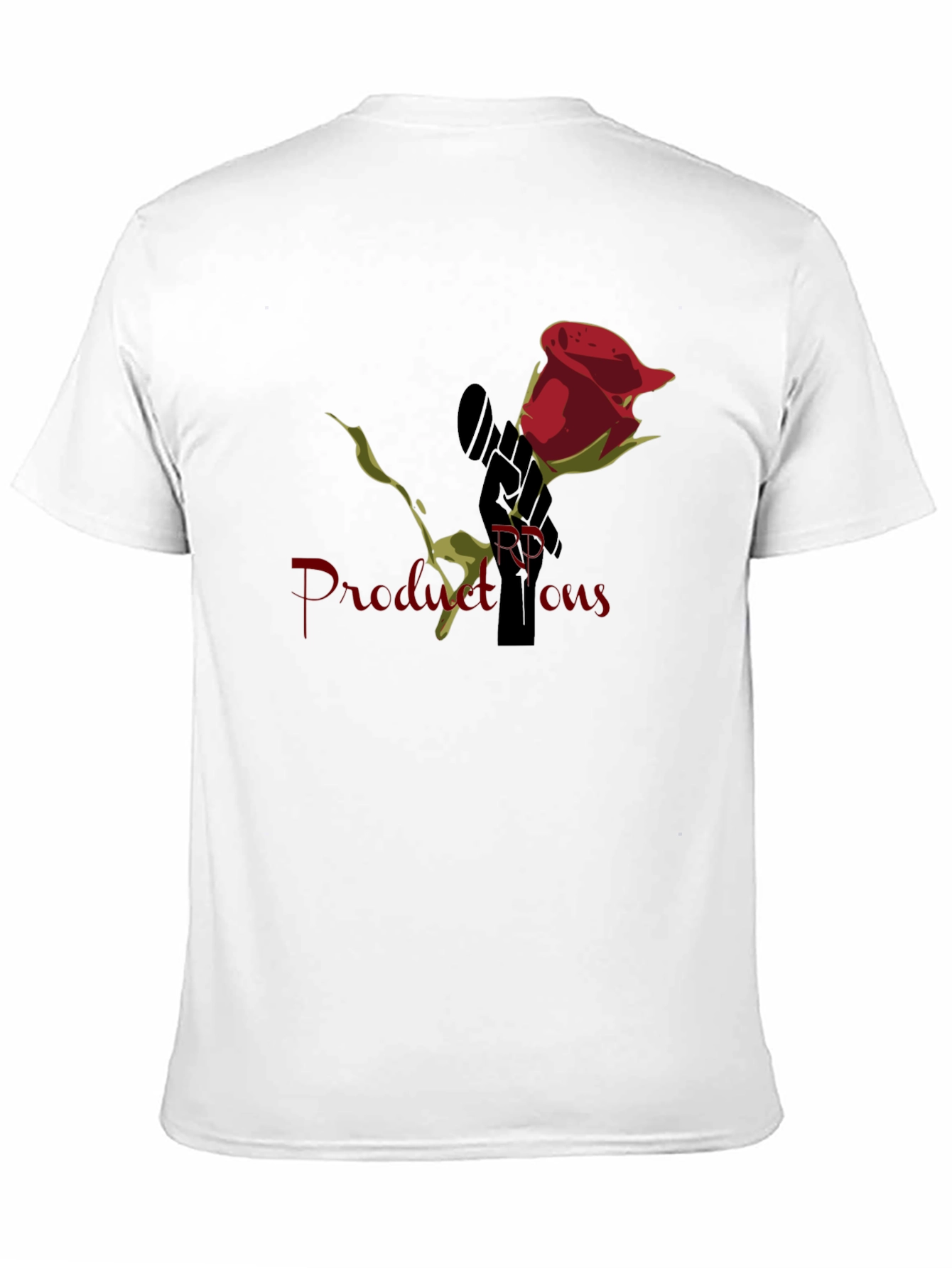Rose RP Productions Black Graphic T-Shirt