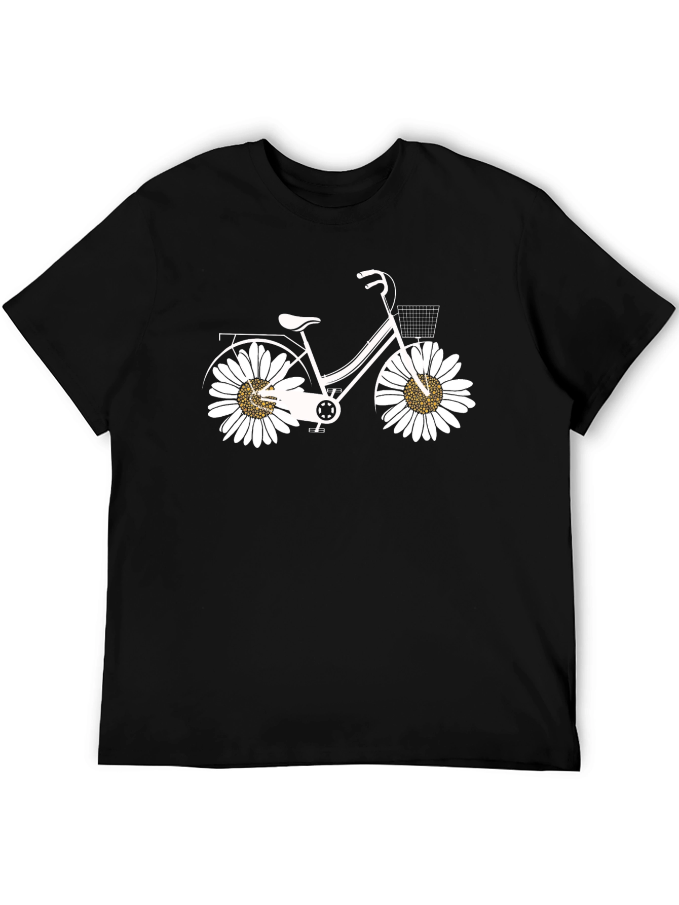 Daisy Bicycle Black T-Shirt