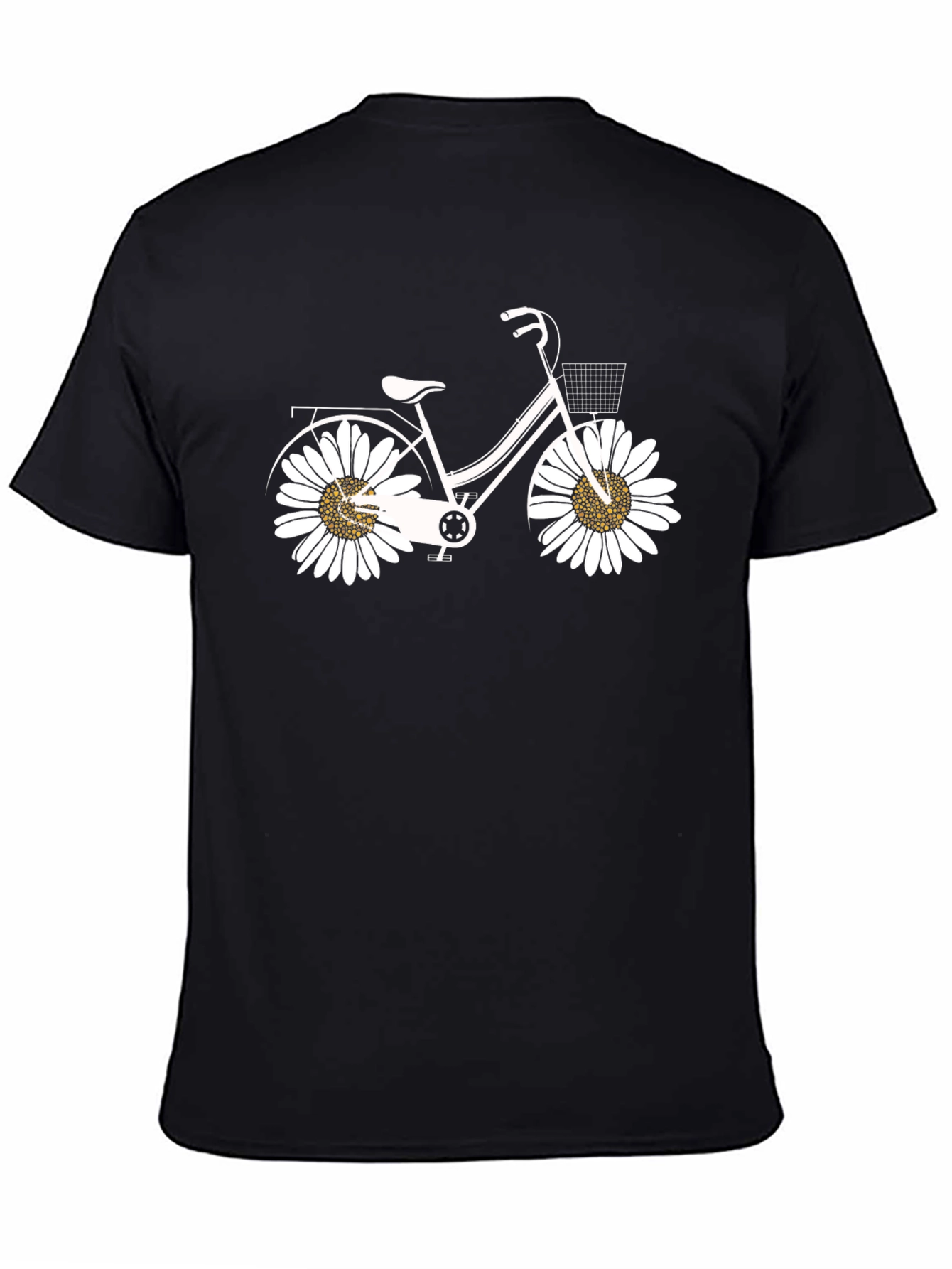 Daisy Bicycle Black T-Shirt