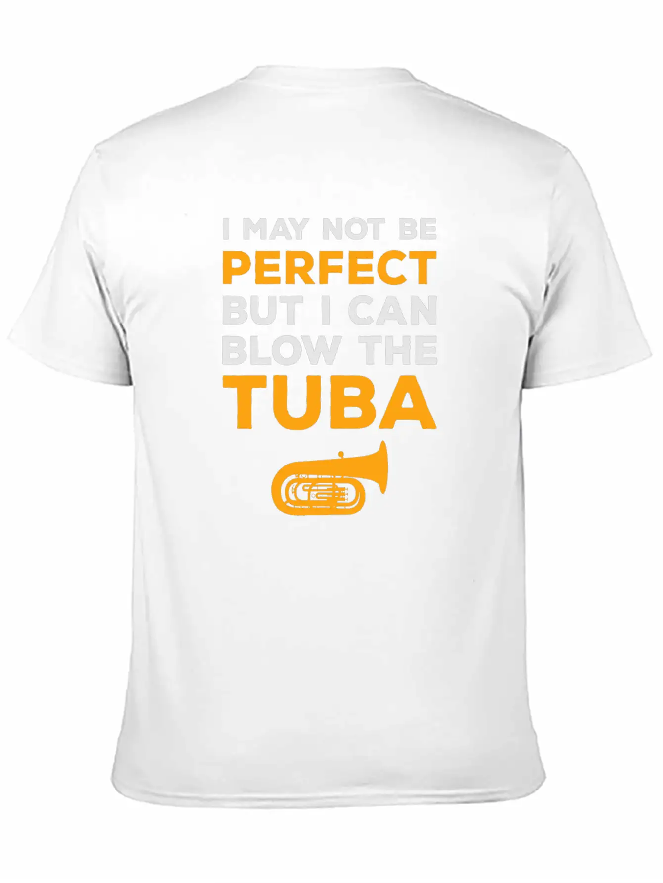 Tuba Marching Band Player Musical Instrument Funny Unisex Short Sleeve Soft Cotton T-Shirt – Casual Everyday Wear