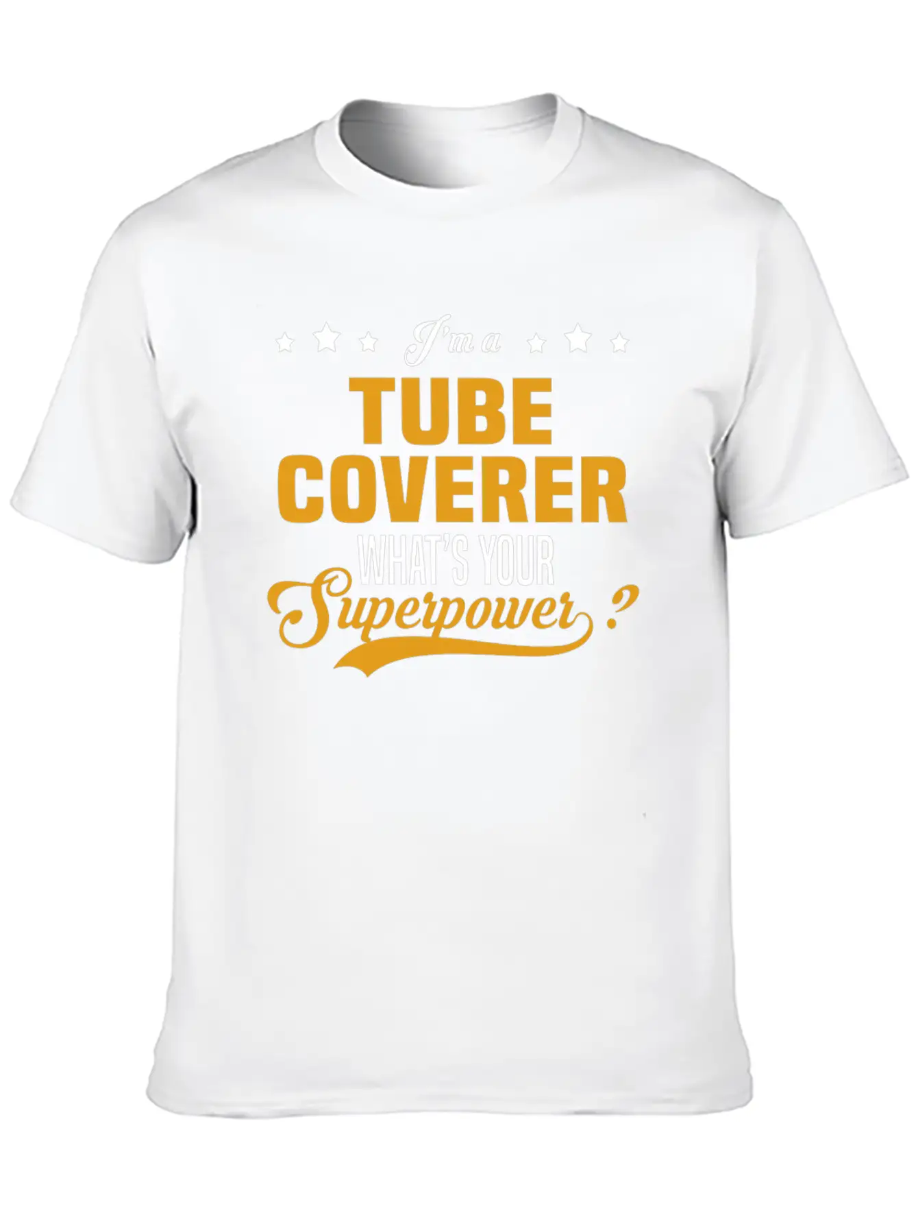 Tube Coverer Unisex Short Sleeve Soft Cotton T-Shirt – Casual Everyday Wear
