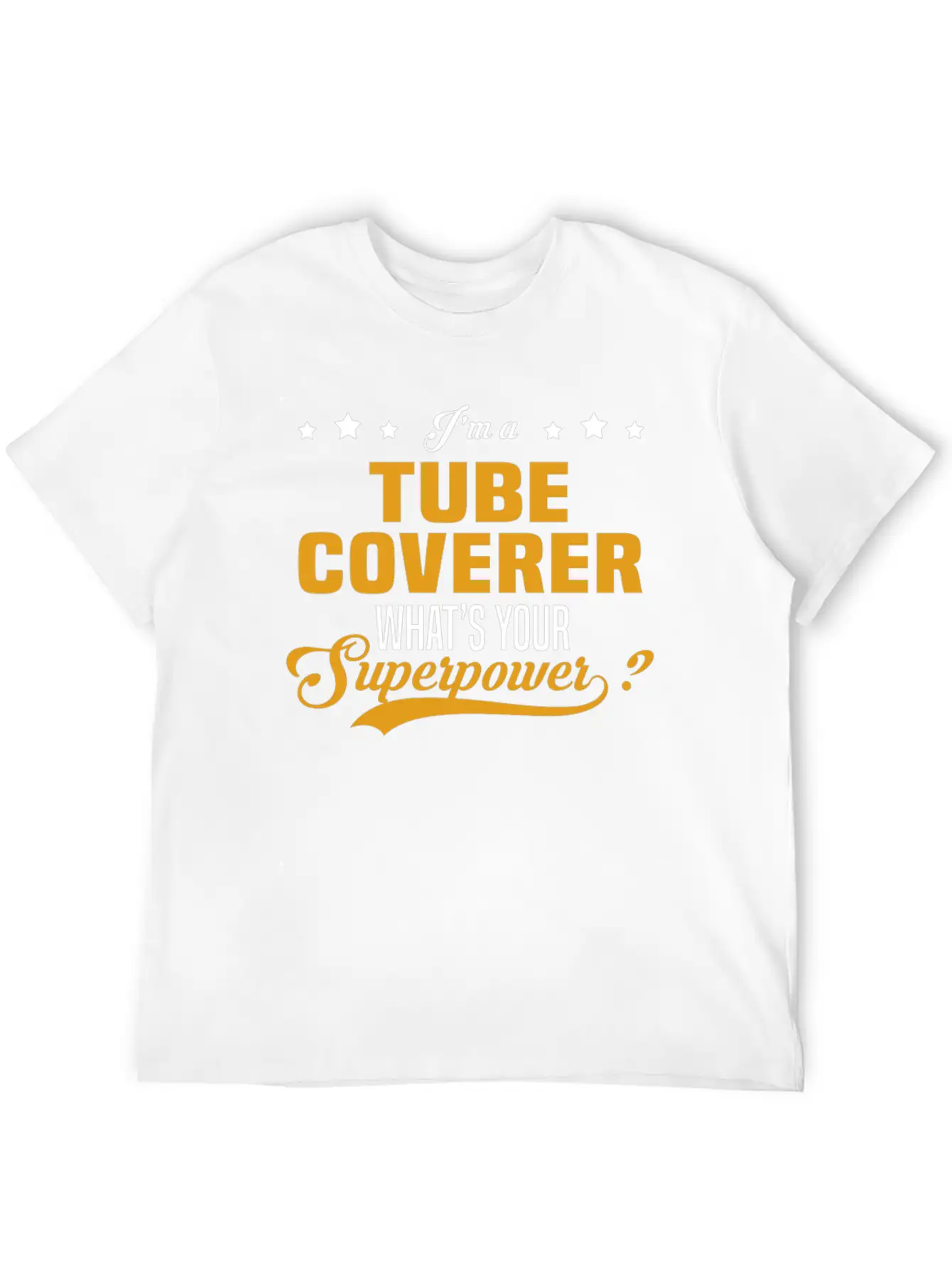 Tube Coverer Unisex Short Sleeve Soft Cotton T-Shirt – Casual Everyday Wear