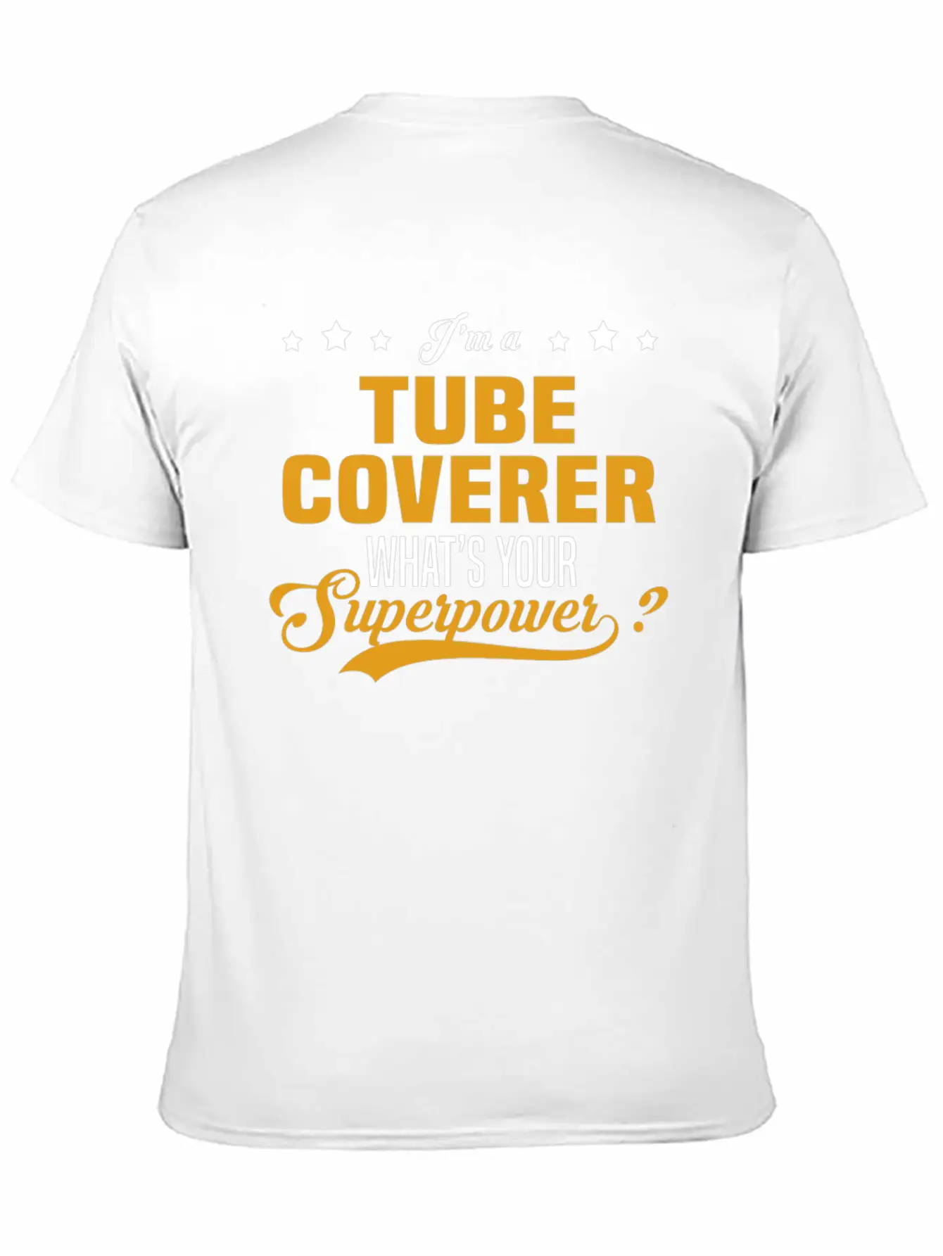 Tube Coverer Unisex Short Sleeve Soft Cotton T-Shirt – Casual Everyday Wear