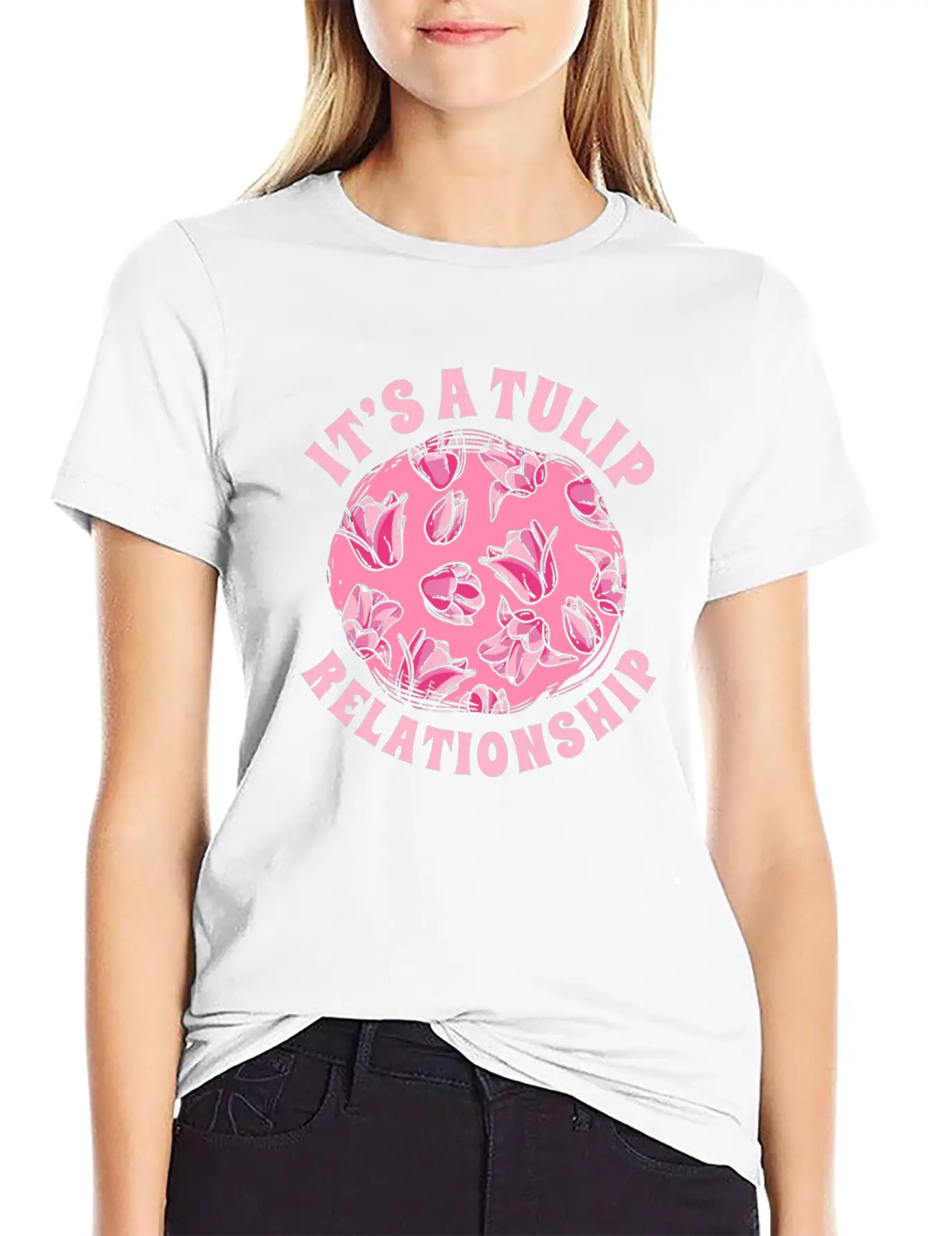 Tulip Gardening Funny Tulips Basic Graphic T-Shirt – Daily Comfort In Soft Cotton