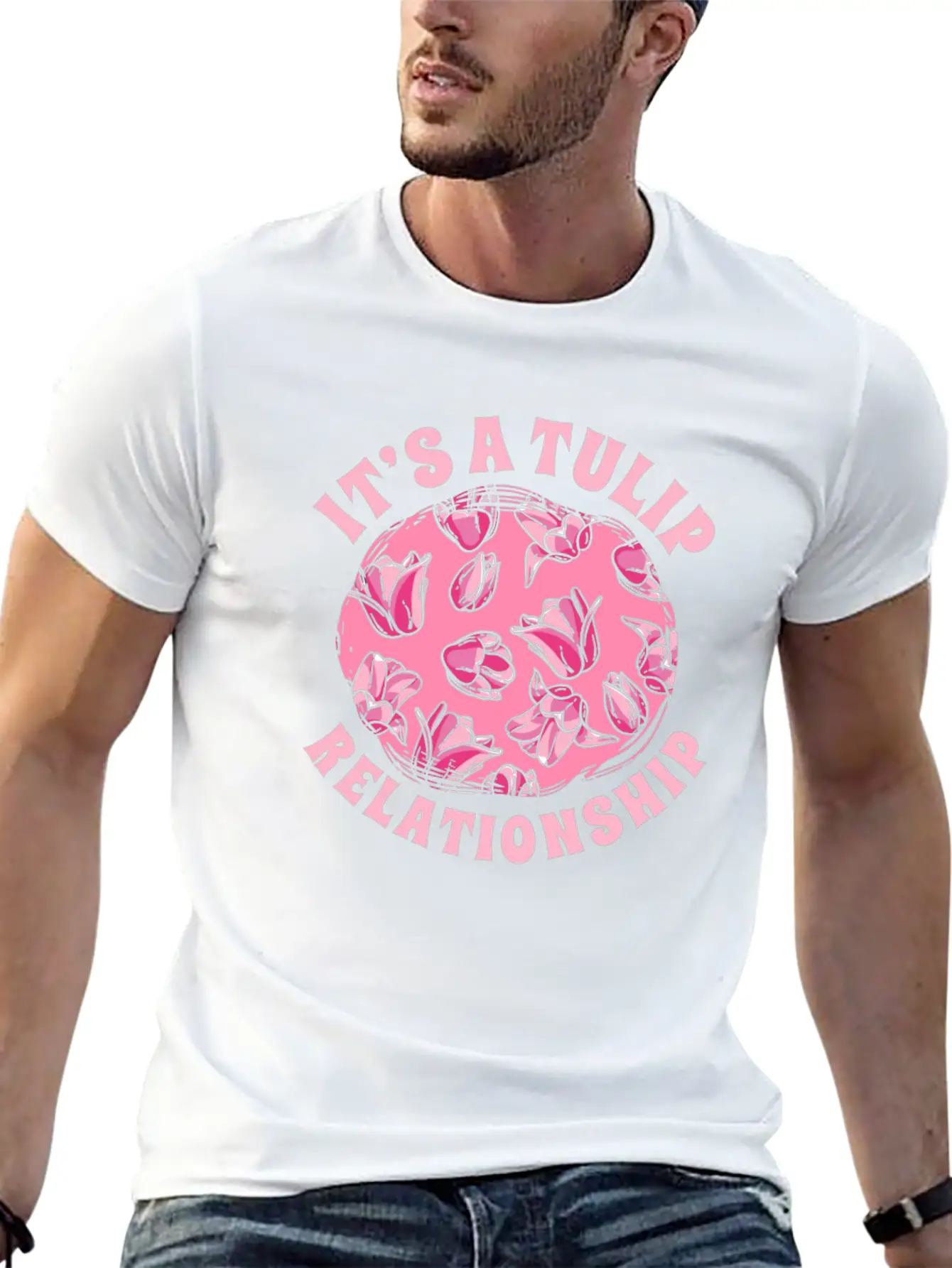 Tulip Gardening Funny Tulips Basic Graphic T-Shirt – Daily Comfort In Soft Cotton
