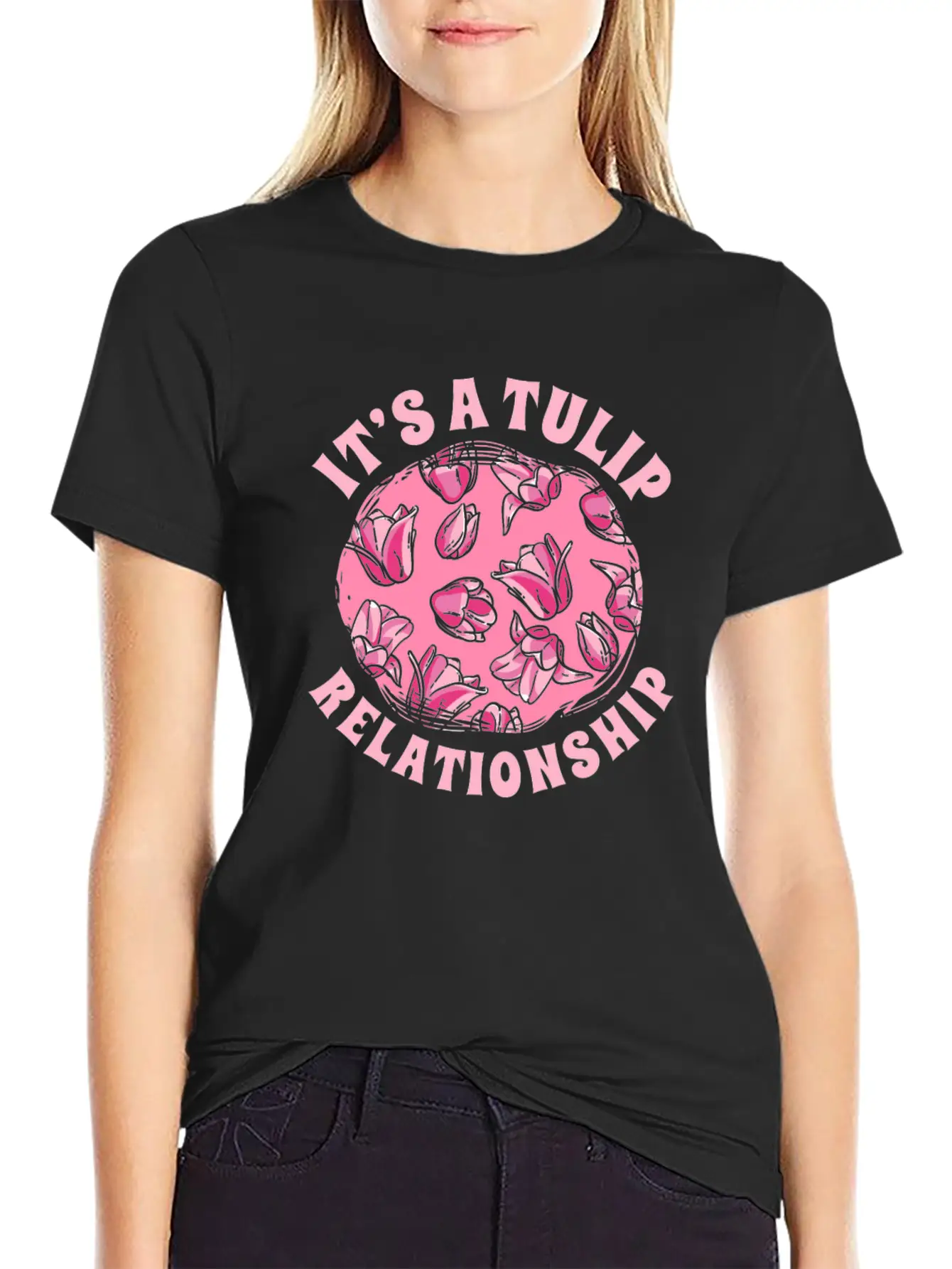 Tulip Gardening Funny Tulips Basic Graphic T-Shirt – Daily Comfort In Soft Cotton