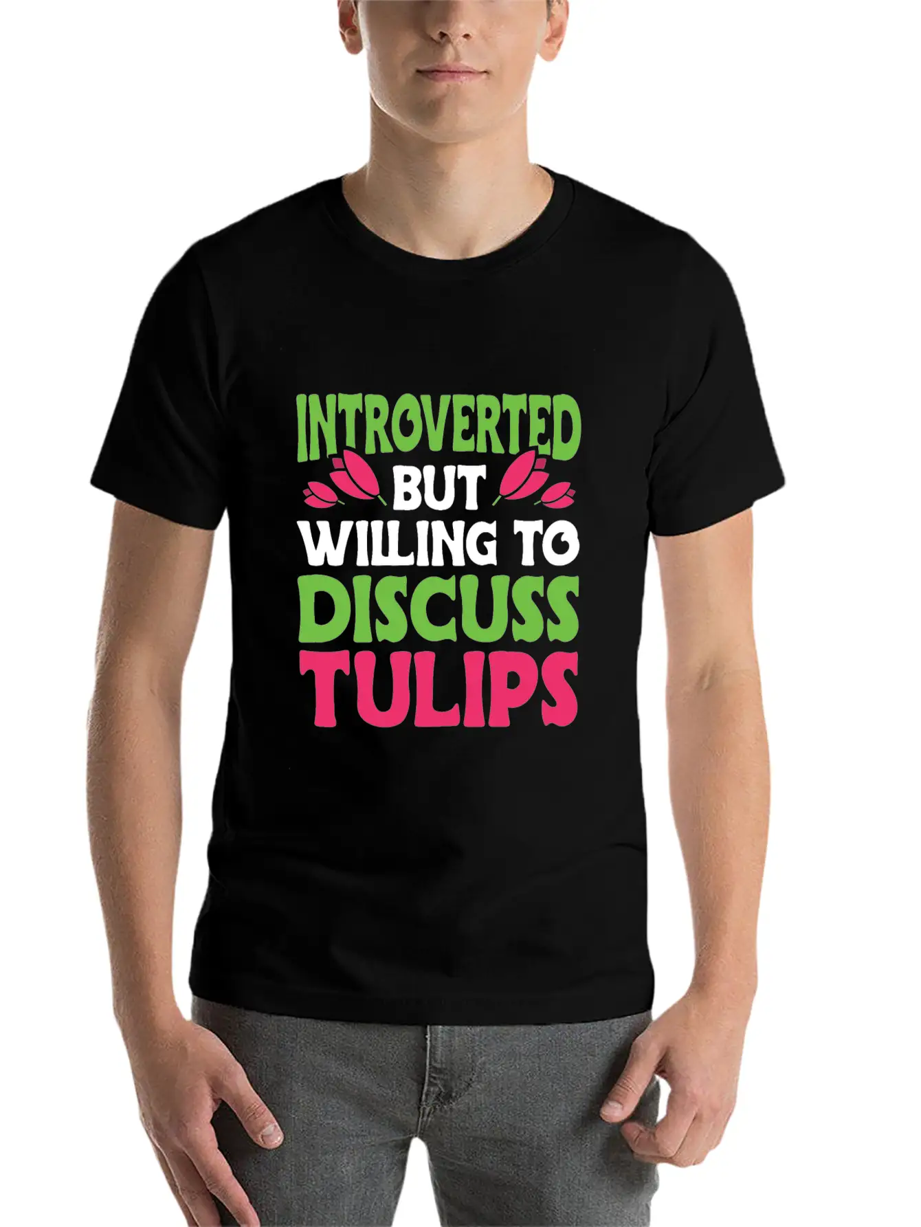 Tulip Gardening Funny Tulips Unisex Casual T-Shirt – Clean Design For Daily Comfort
