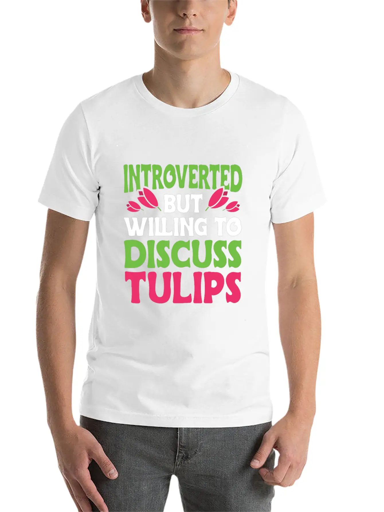 Tulip Gardening Funny Tulips Unisex Casual T-Shirt – Clean Design For Daily Comfort