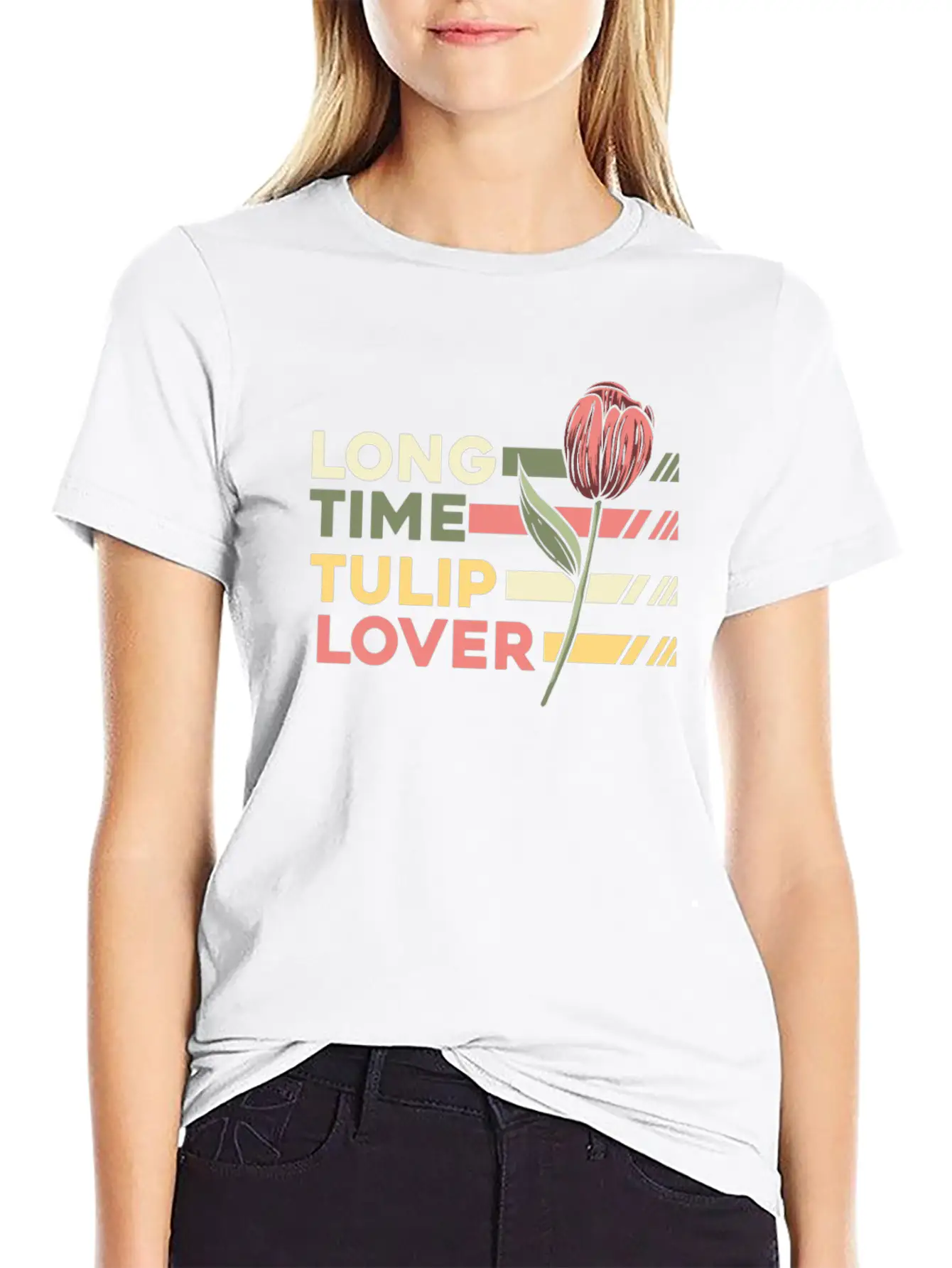 Tulip Gardening Lover Tulips Timeless Short Sleeve Tee – Comfy And Minimalist Design