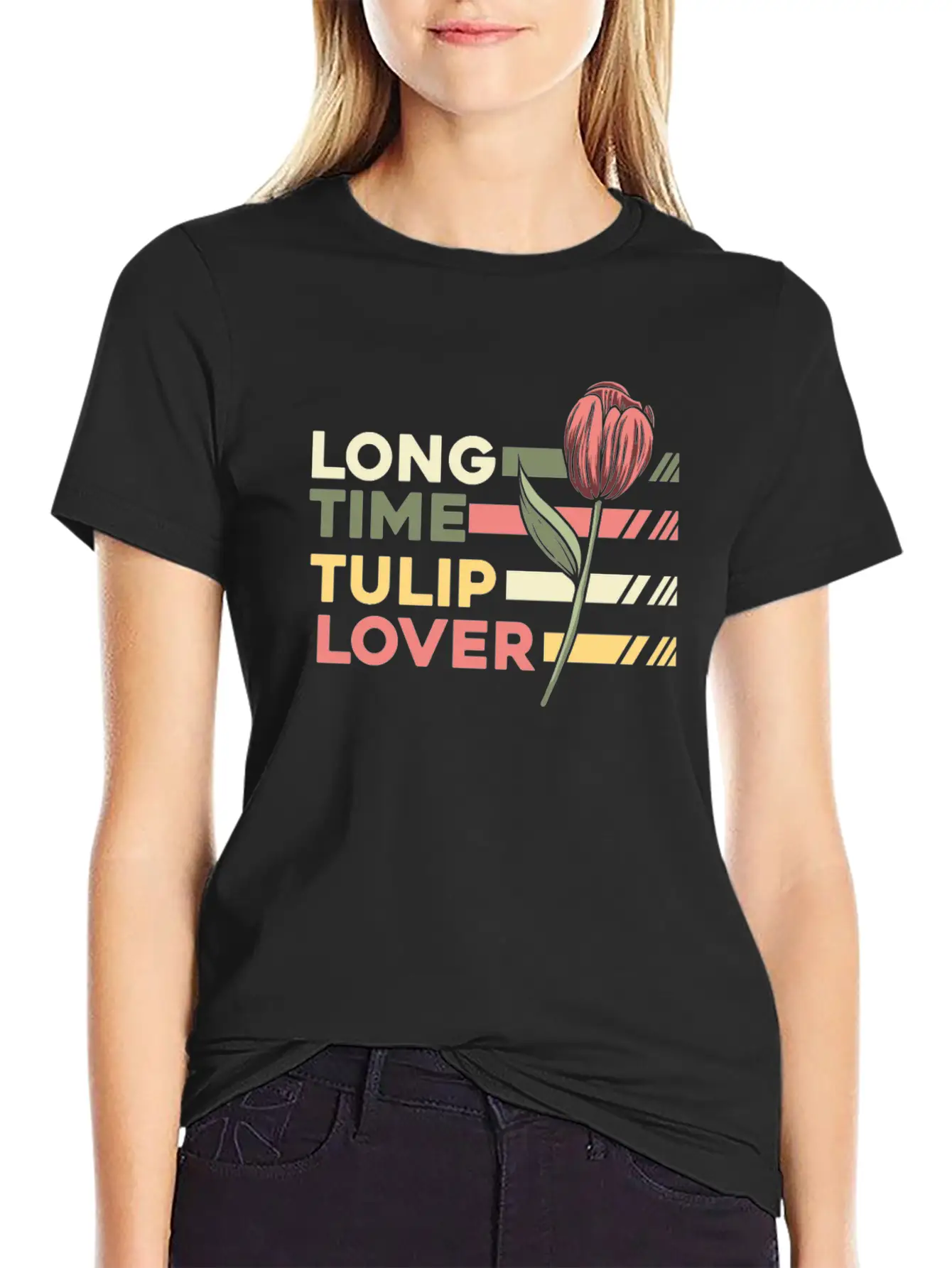 Tulip Gardening Lover Tulips Timeless Short Sleeve Tee – Comfy And Minimalist Design