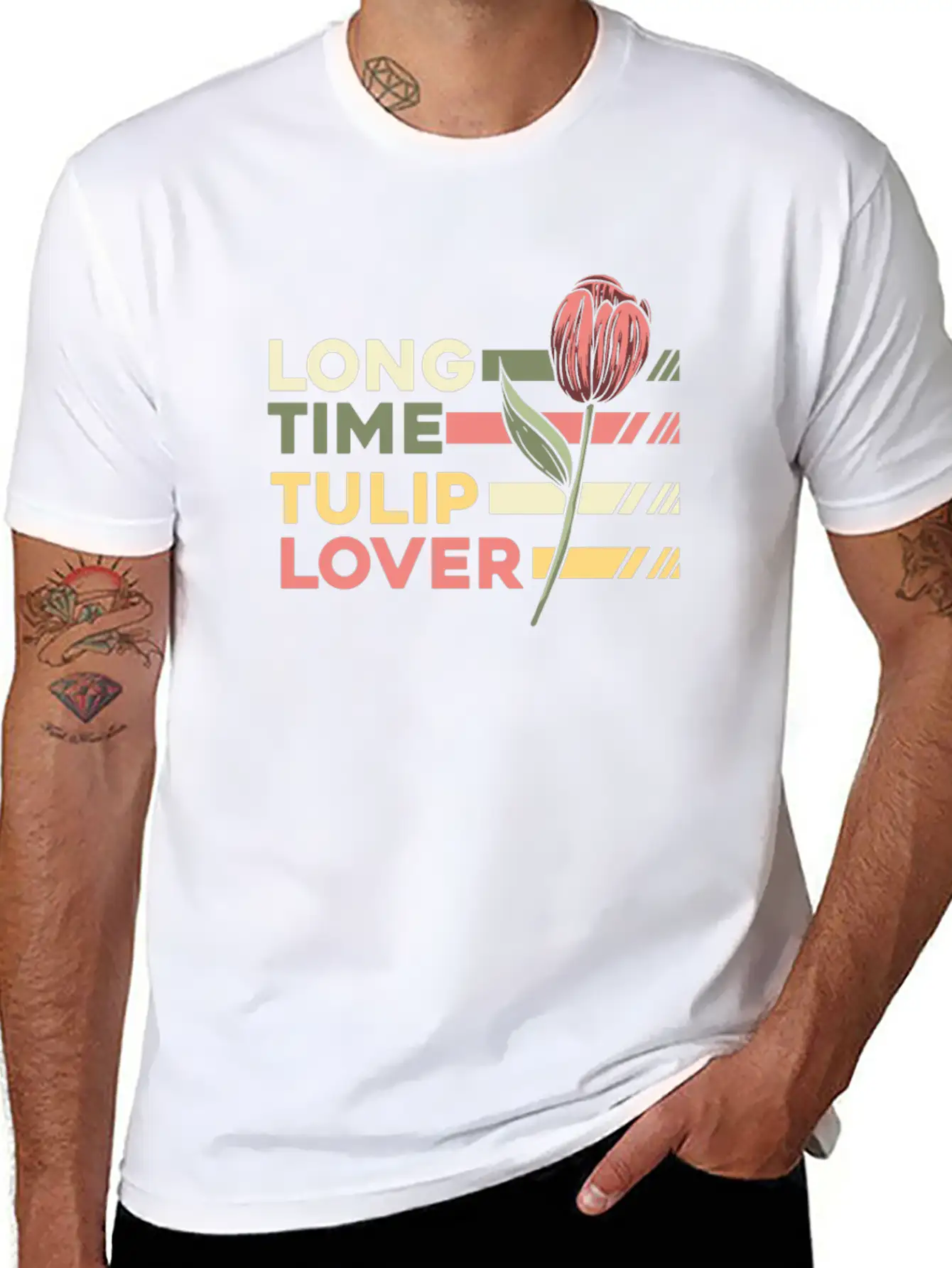 Tulip Gardening Lover Tulips Timeless Short Sleeve Tee – Comfy And Minimalist Design