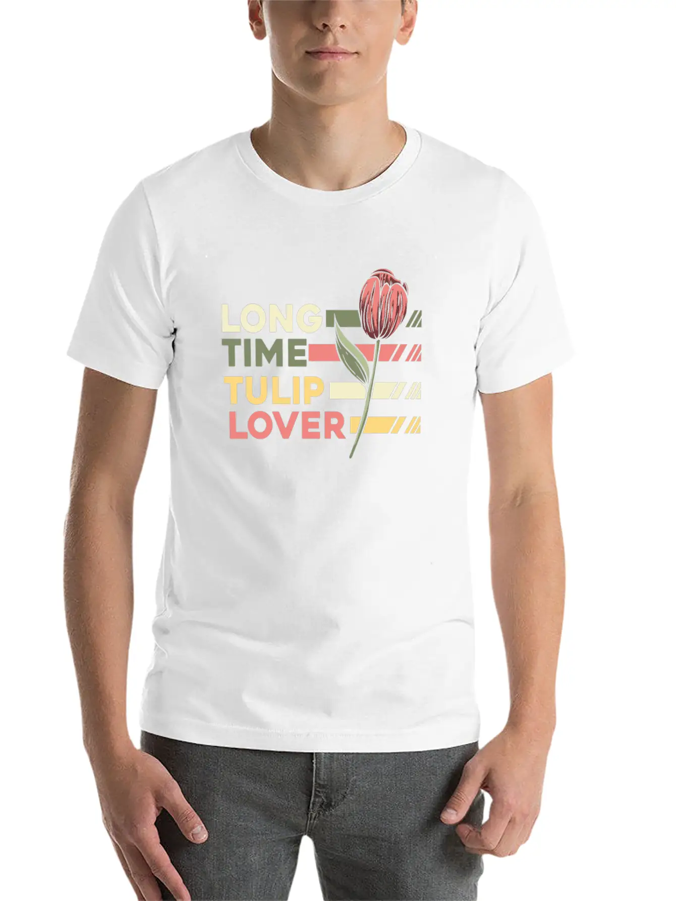 Tulip Gardening Lover Tulips Timeless Short Sleeve Tee – Comfy And Minimalist Design