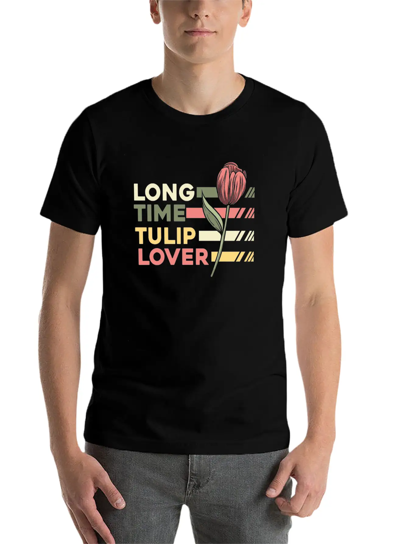 Tulip Gardening Lover Tulips Timeless Short Sleeve Tee – Comfy And Minimalist Design