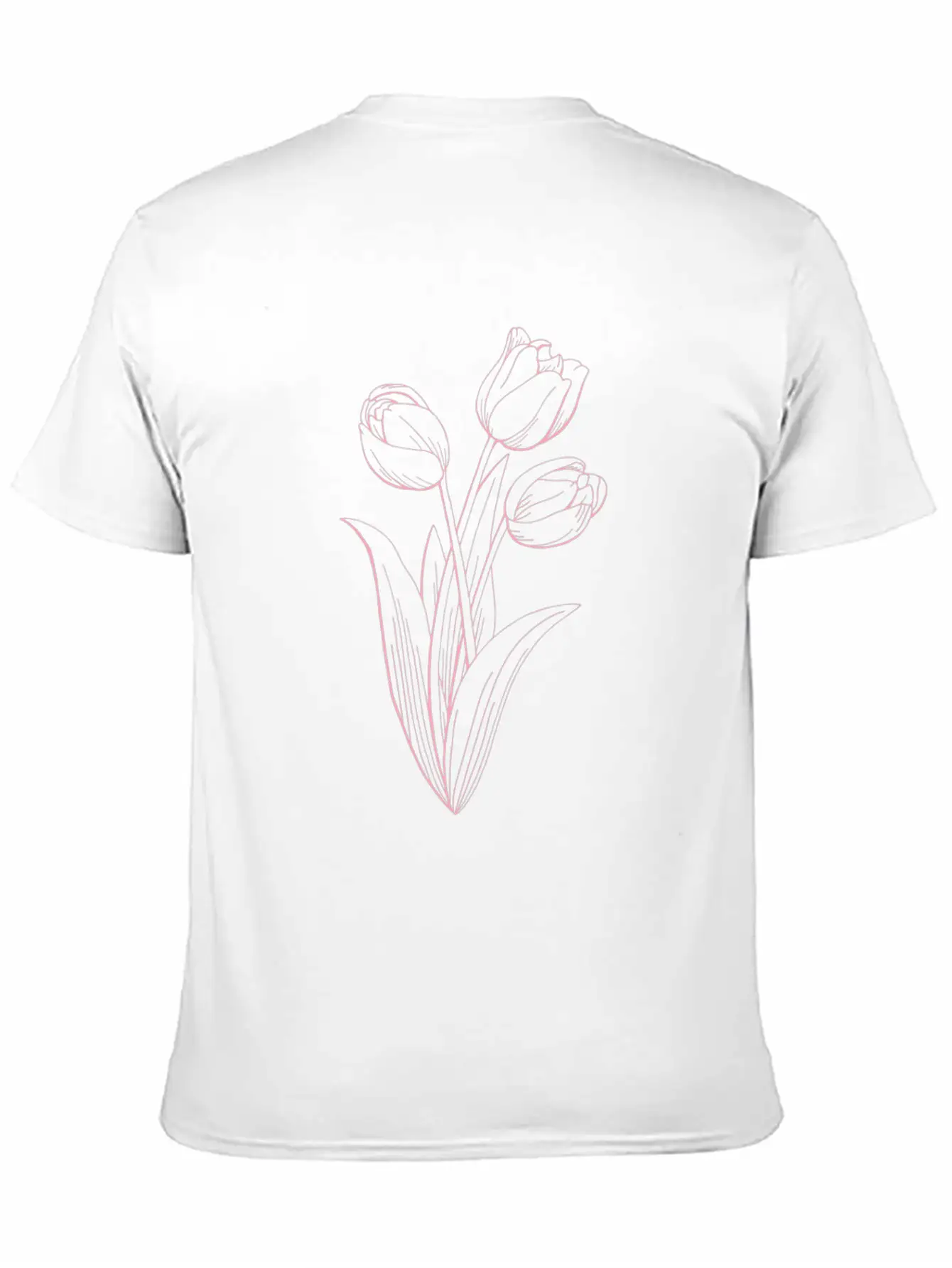 Tulips Florist Flowers Tulip Unisex Short Sleeve Soft Cotton T-Shirt – Casual Everyday Wear