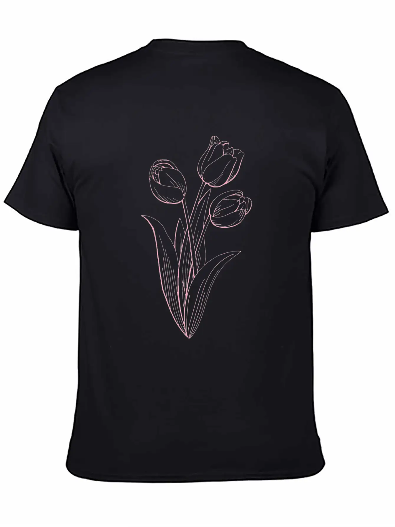 Tulips Florist Flowers Tulip Unisex Short Sleeve Soft Cotton T-Shirt – Casual Everyday Wear