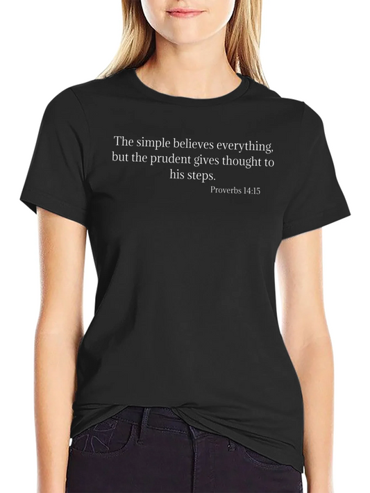 Prudent Proverbs T-Shirt - Thoughtful Steps