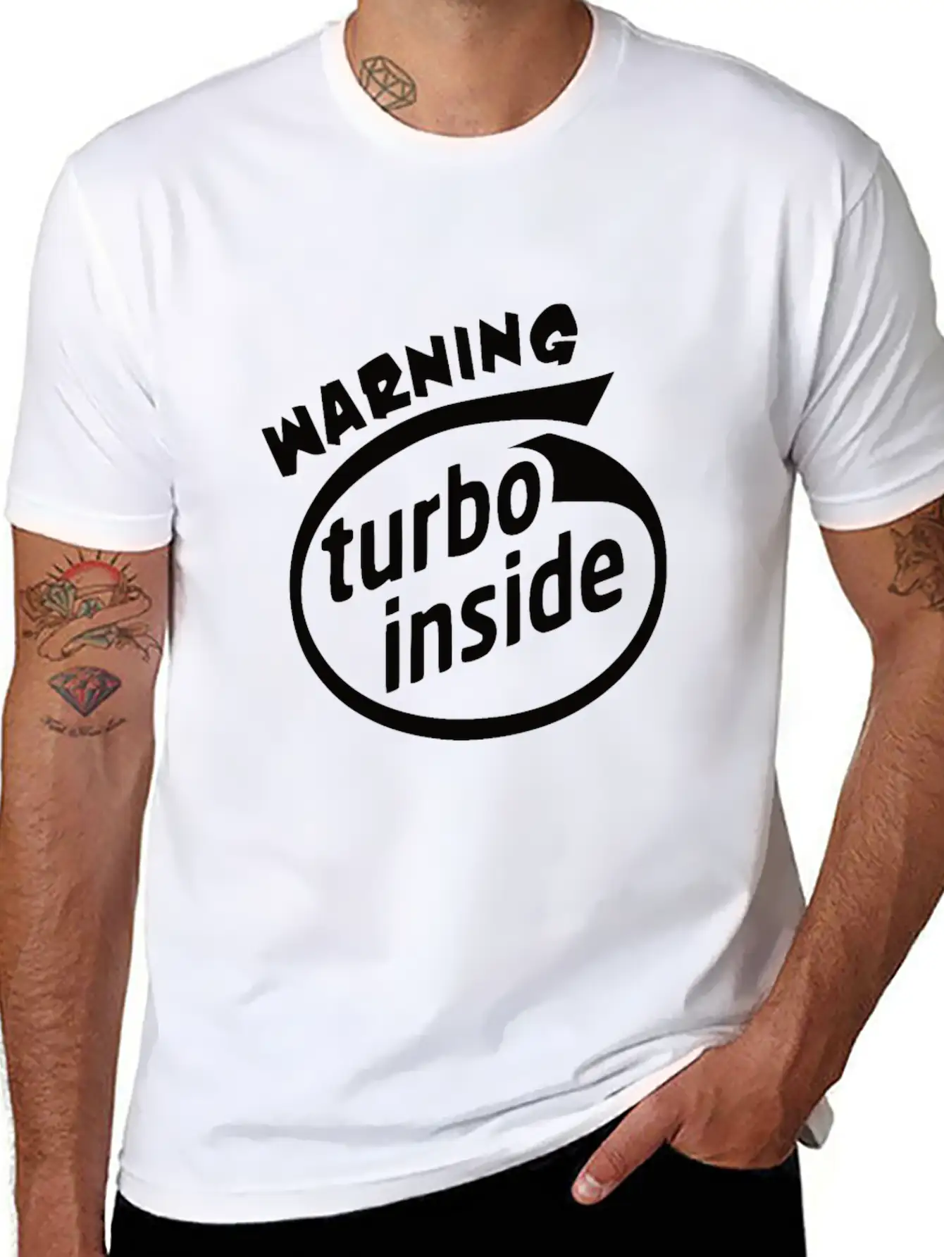 Tuning Sticker Car Unisex Casual T-Shirt – Clean Design For Daily Comfort
