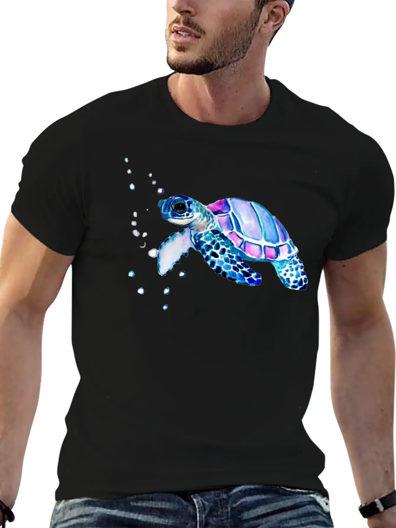 Turtle Colorful Basic Graphic T-Shirt – Daily Comfort In Soft Cotton