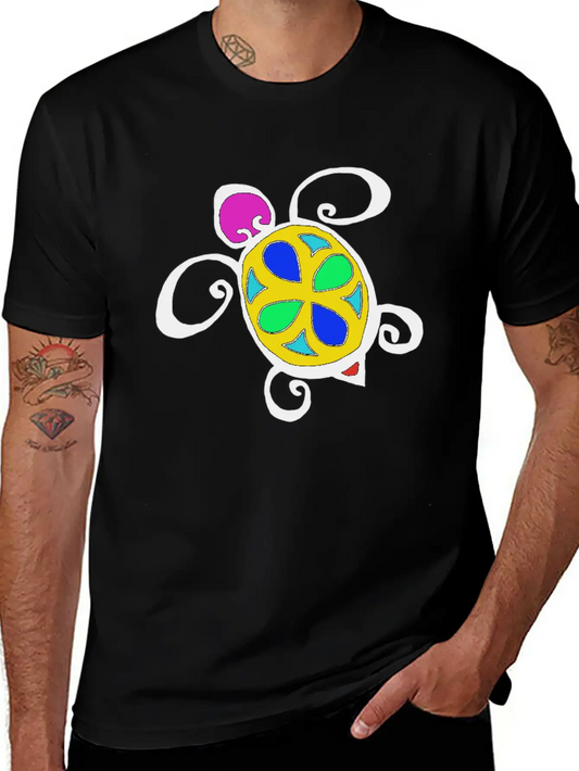 Turtle Colorful Stylish Everyday T-Shirt – Unisex Basic Cotton Tee