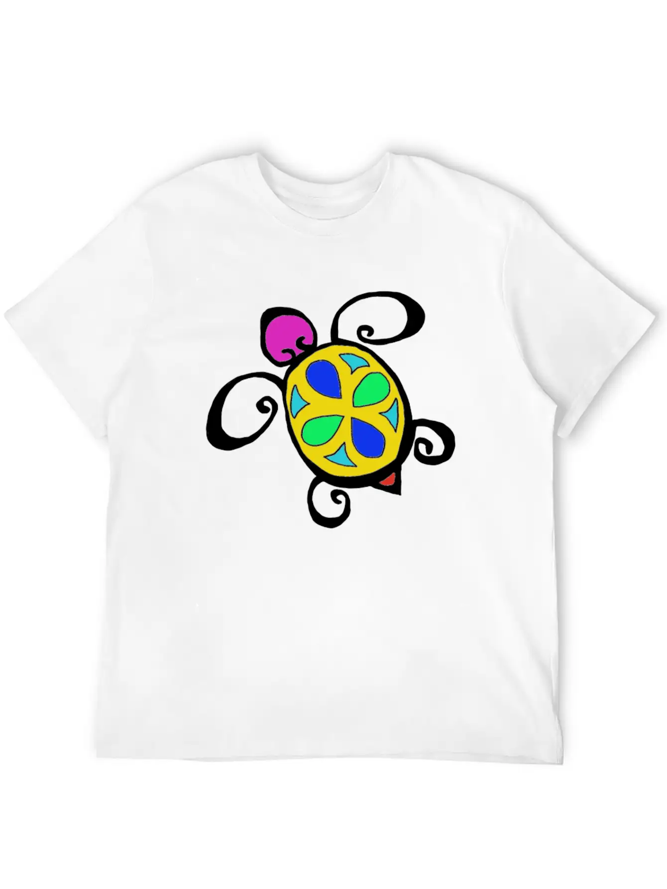 Turtle Colorful Stylish Everyday T-Shirt – Unisex Basic Cotton Tee