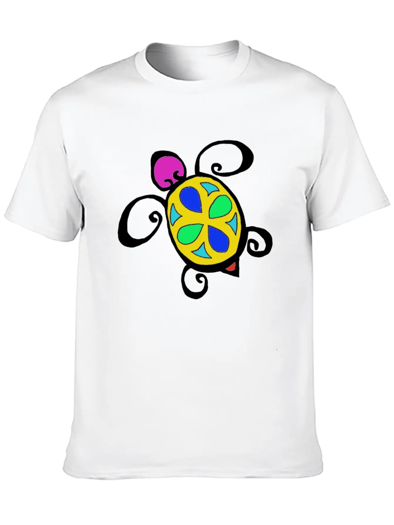 Turtle Colorful Stylish Everyday T-Shirt – Unisex Basic Cotton Tee