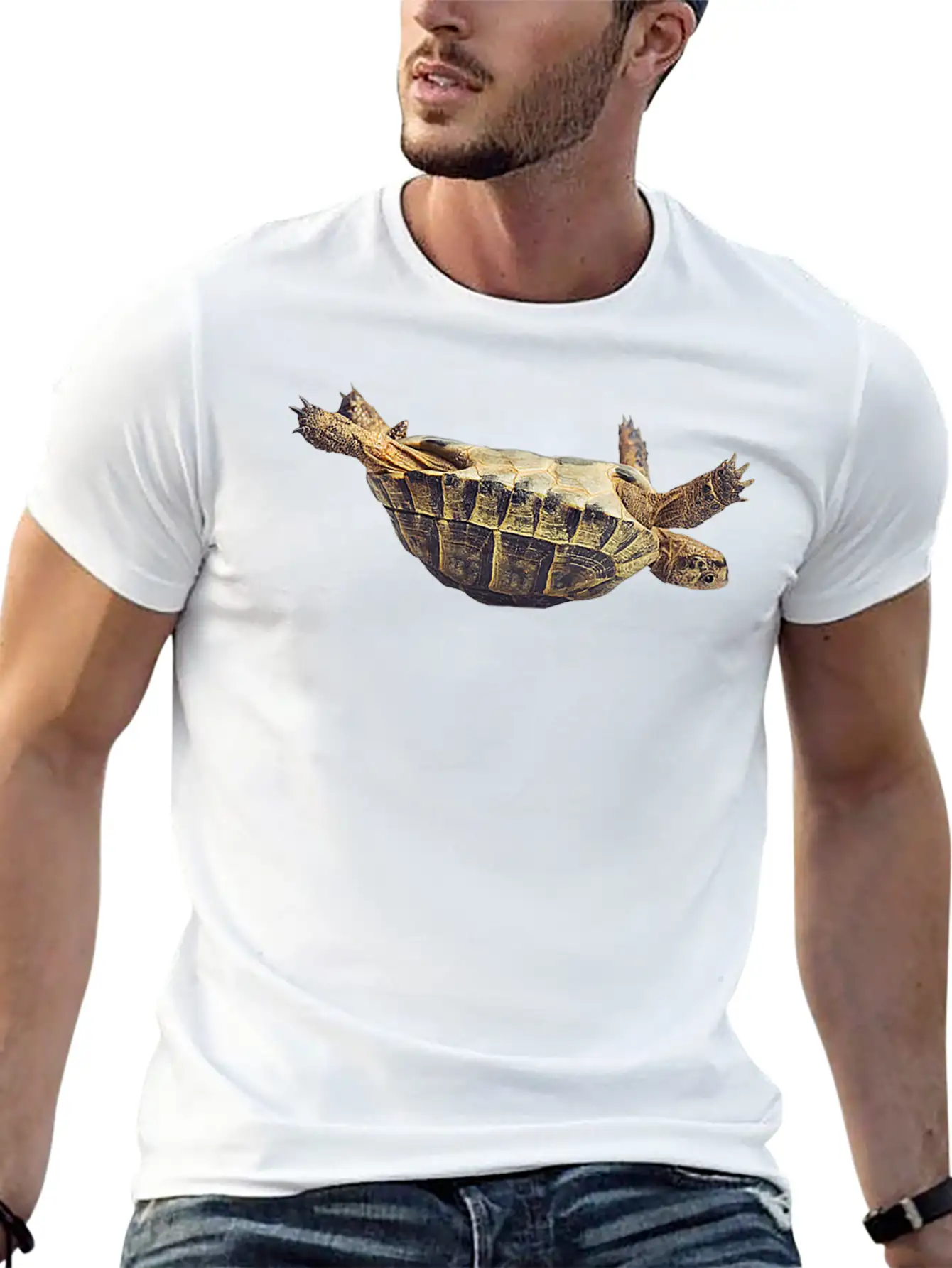 Turtle Comfortable Minimalist Graphic Tee – Summer Style Essential