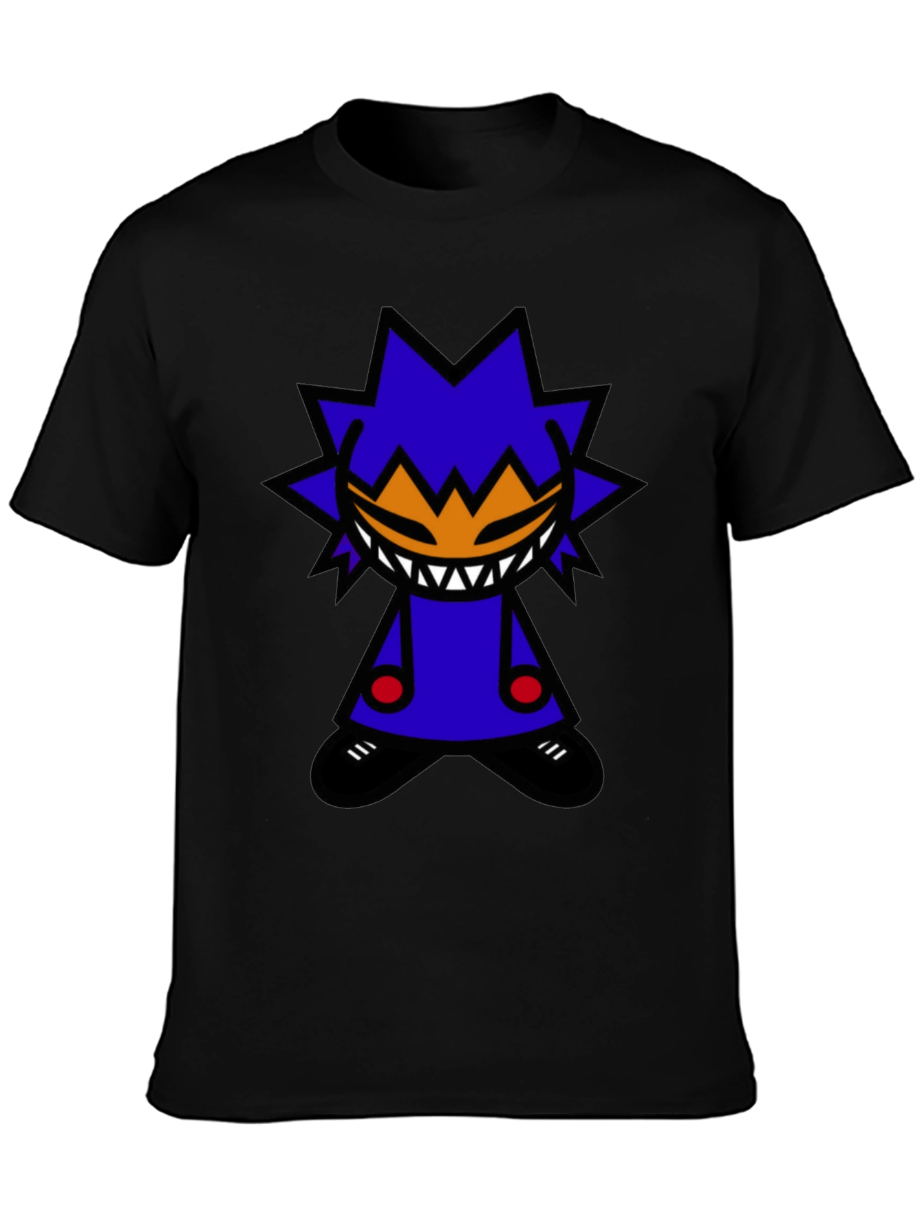 Funky Graphic Tee - Black Cotton Blend