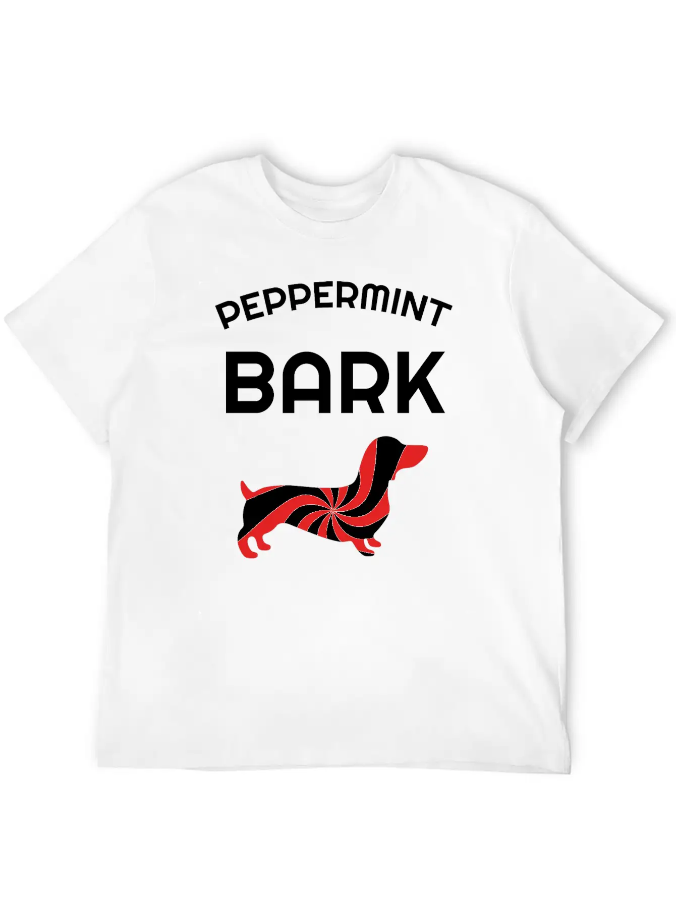 Twirly Mint Candy Christmas Sweet Peppermint Dog Basic Graphic T-Shirt – Daily Comfort In Soft Cotton