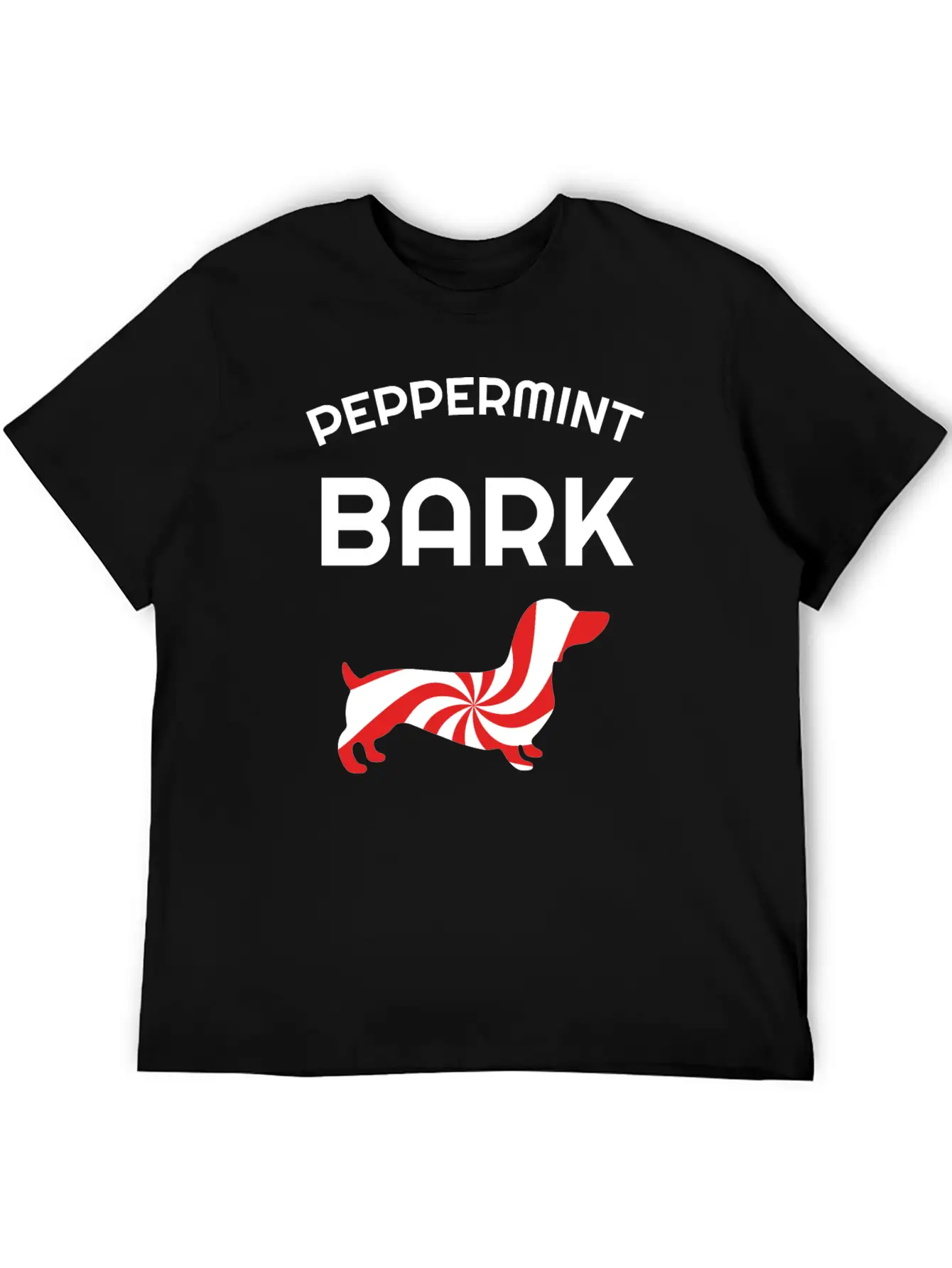 Twirly Mint Candy Christmas Sweet Peppermint Dog Basic Graphic T-Shirt – Daily Comfort In Soft Cotton