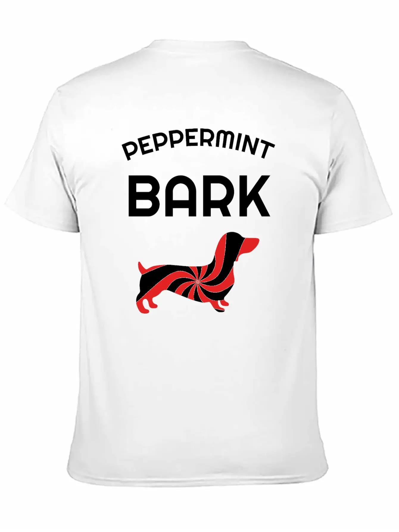 Twirly Mint Candy Christmas Sweet Peppermint Dog Basic Graphic T-Shirt – Daily Comfort In Soft Cotton