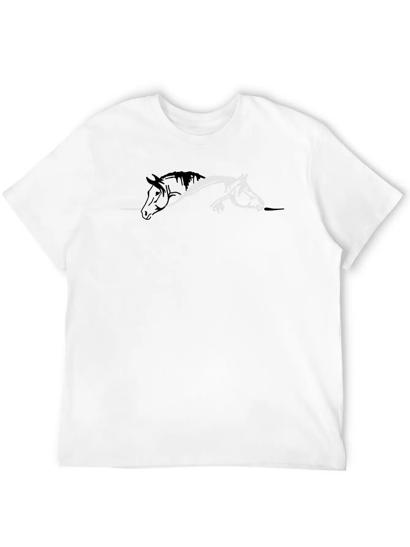 Two Horses Basic Graphic T-Shirt – Daily Comfort In Soft Cotton