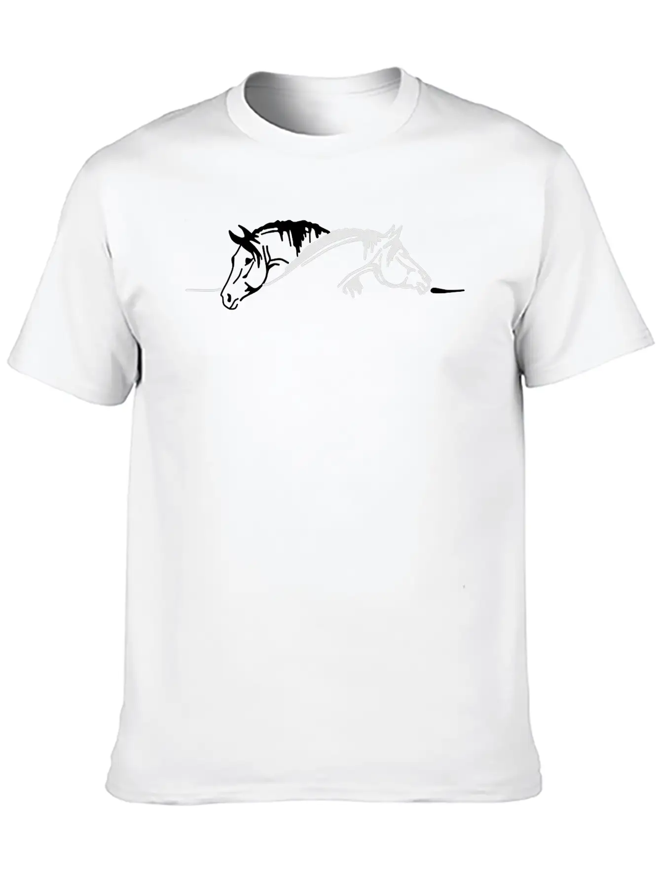 Two Horses Basic Graphic T-Shirt – Daily Comfort In Soft Cotton