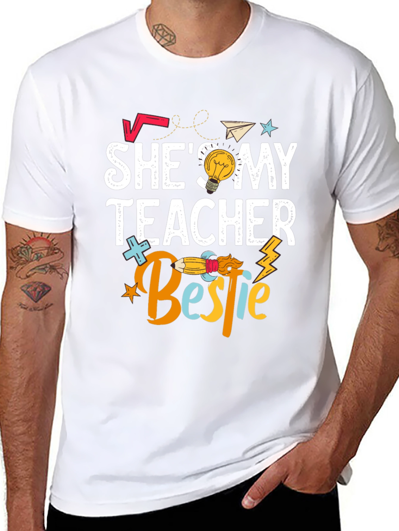 Shes My Teacher Bestie T-Shirt