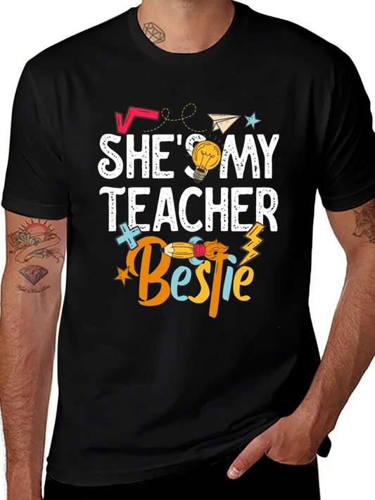 Shes My Teacher Bestie T-Shirt