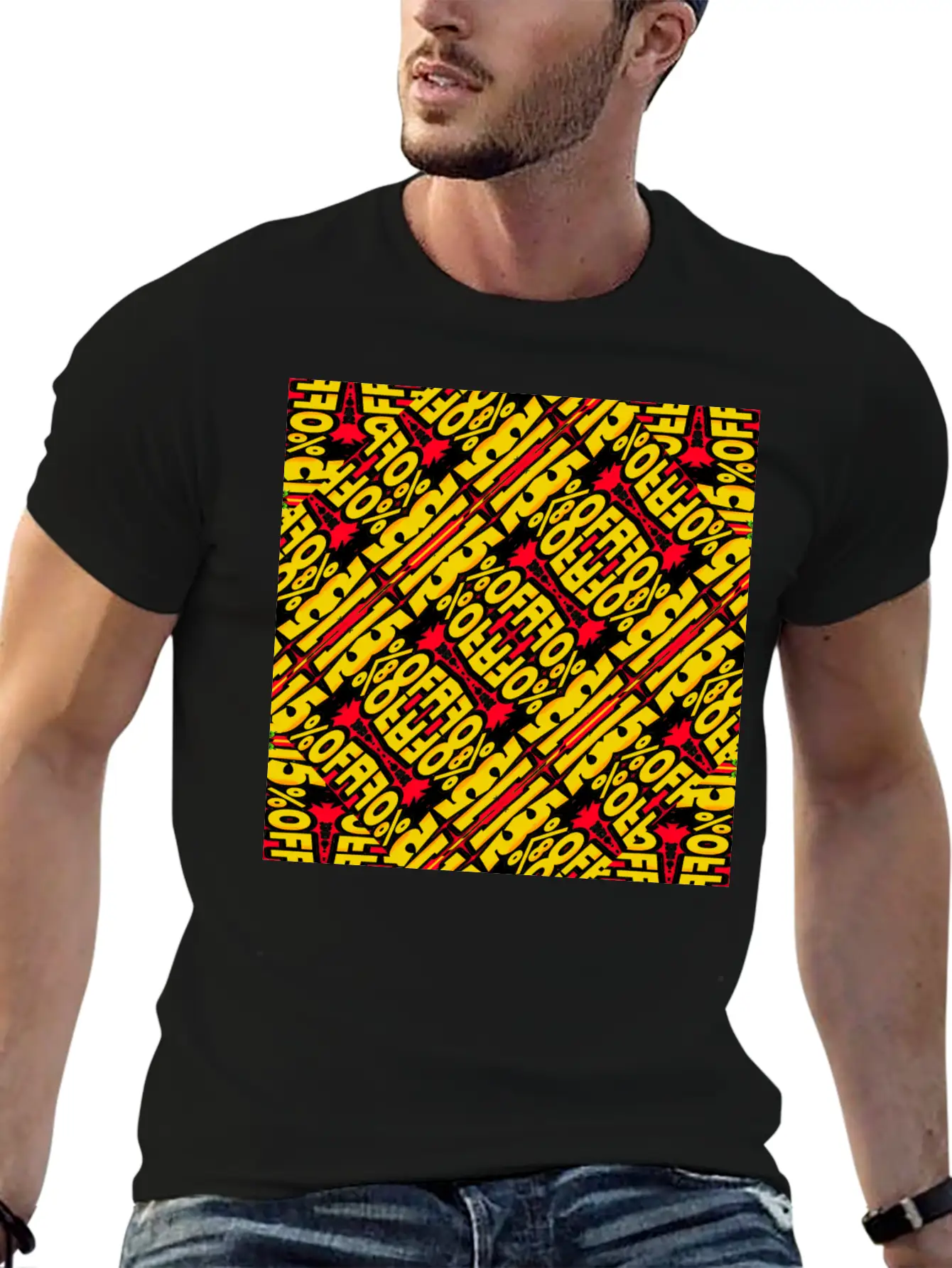 Typographic Collage Basic Graphic T-Shirt – Daily Comfort In Soft Cotton