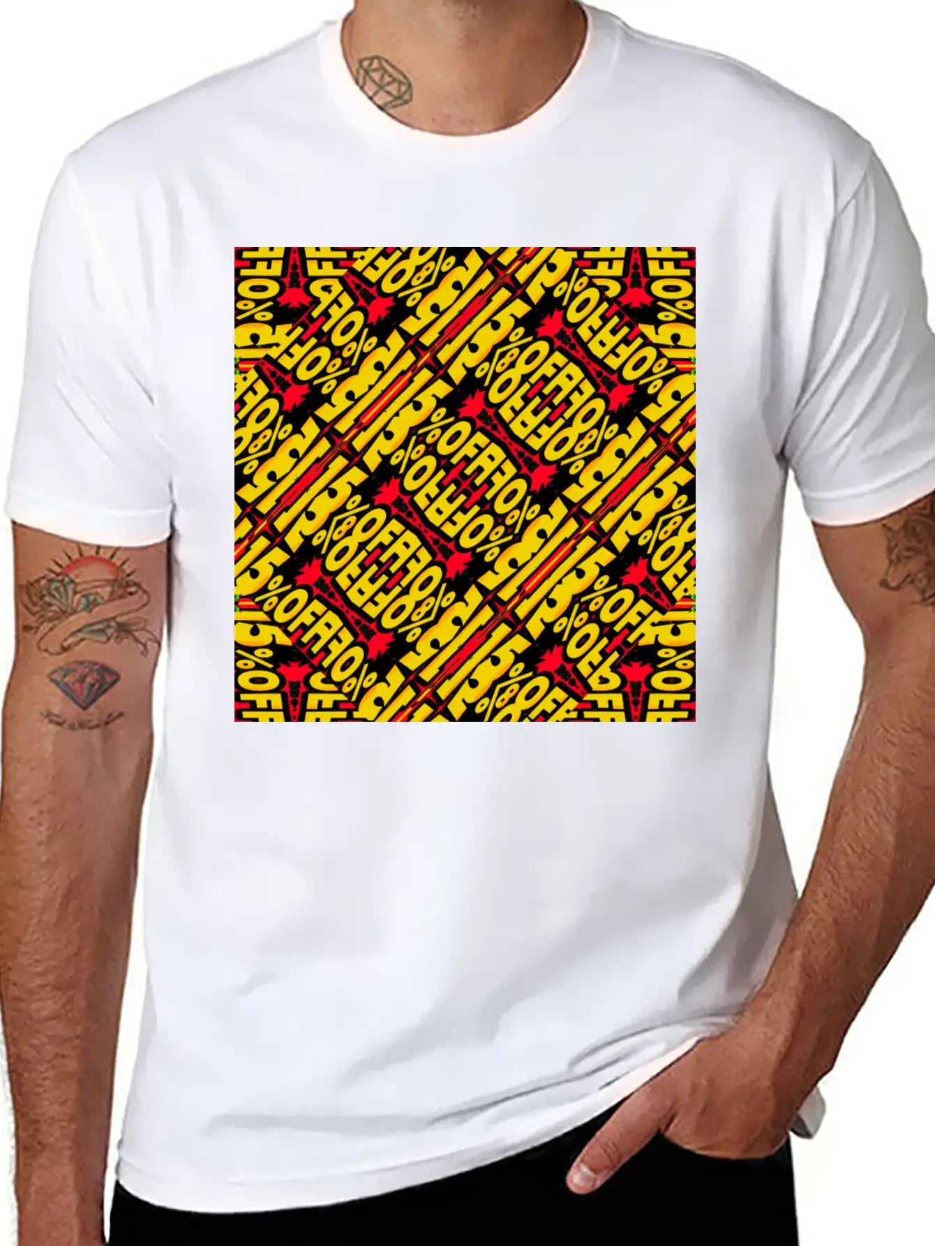 Typographic Collage Basic Graphic T-Shirt – Daily Comfort In Soft Cotton