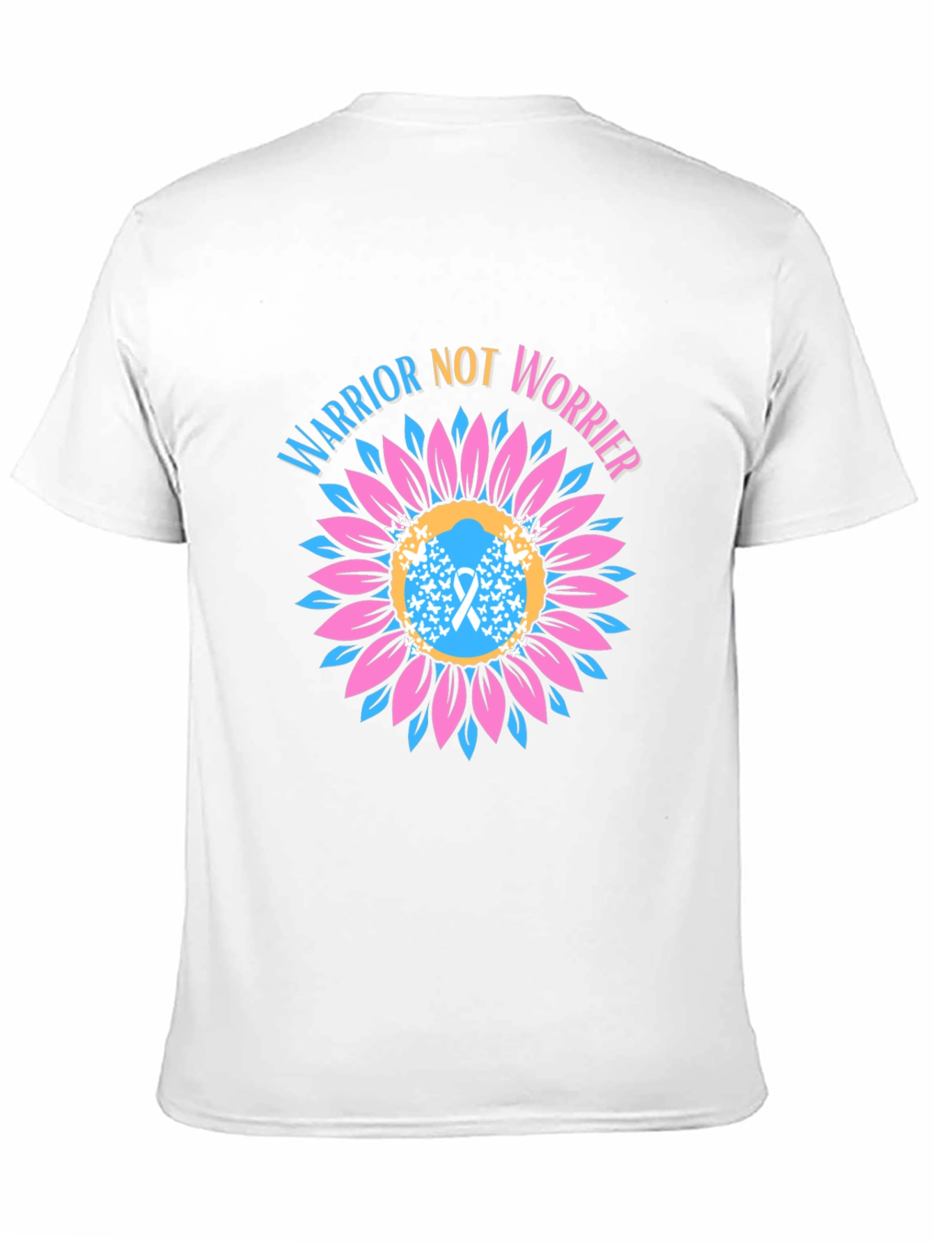 Warrior Not Worrier Sunflower Graphic T-Shirt