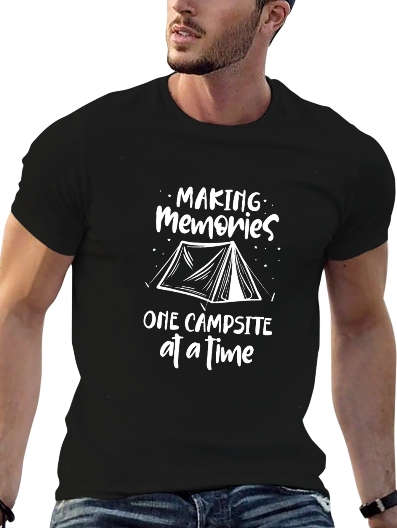 Camping Memories Black T-Shirt