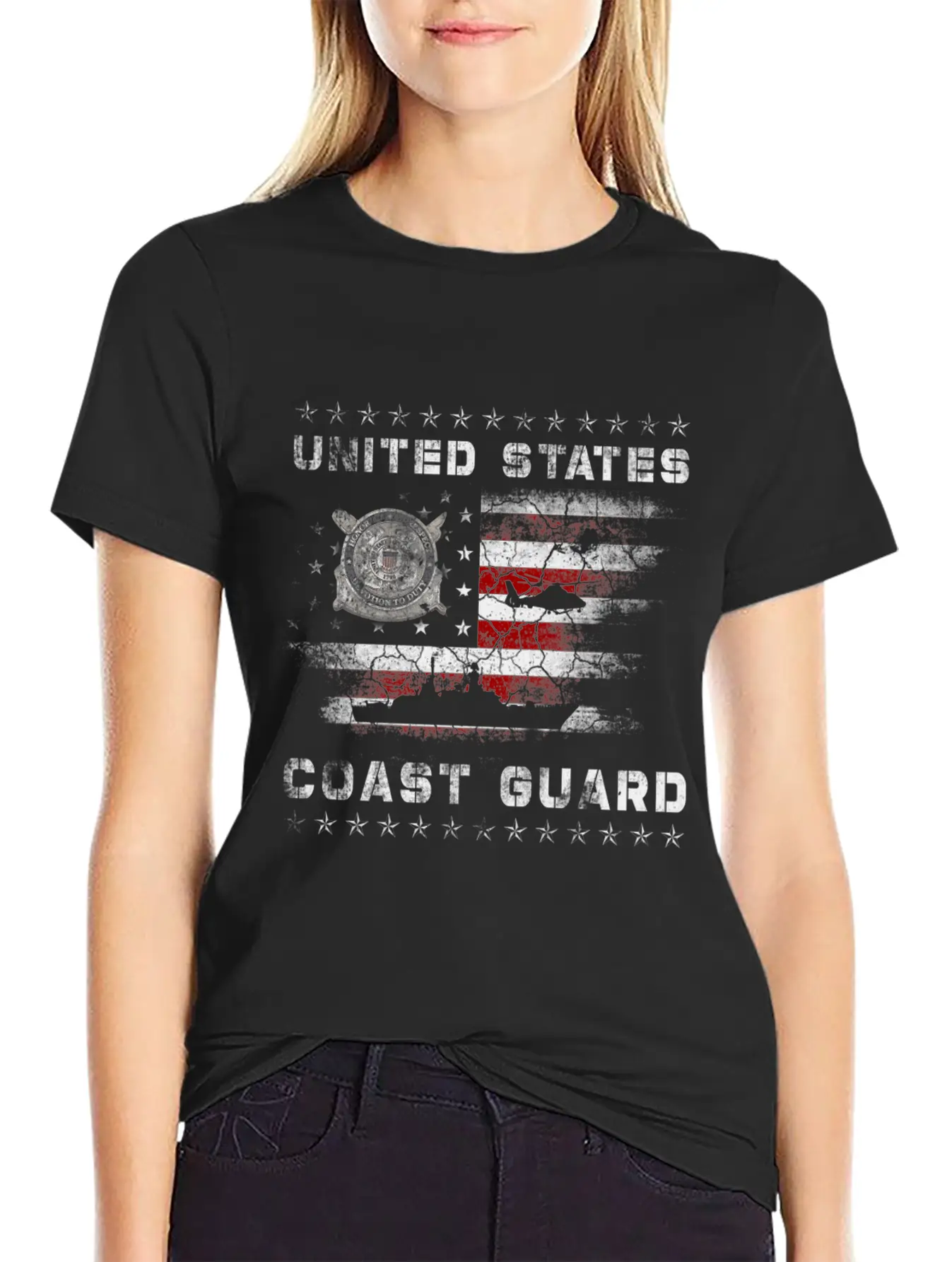 U Coast Guard Uscg Veteran S Unisex Short Sleeve Soft Cotton T-Shirt – Casual Everyday Wear