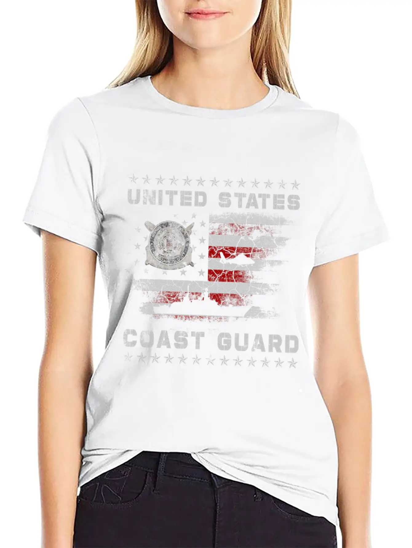 U Coast Guard Uscg Veteran S Unisex Short Sleeve Soft Cotton T-Shirt – Casual Everyday Wear