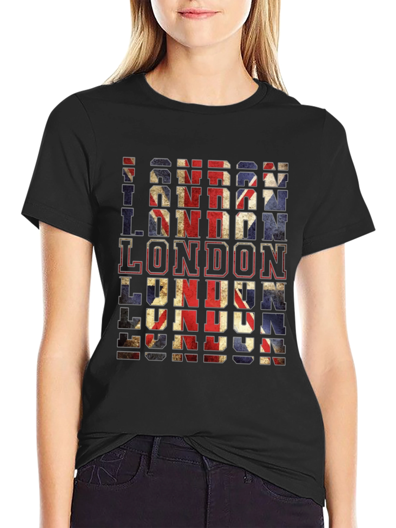 London Union Jack Flag Graphic T-Shirt