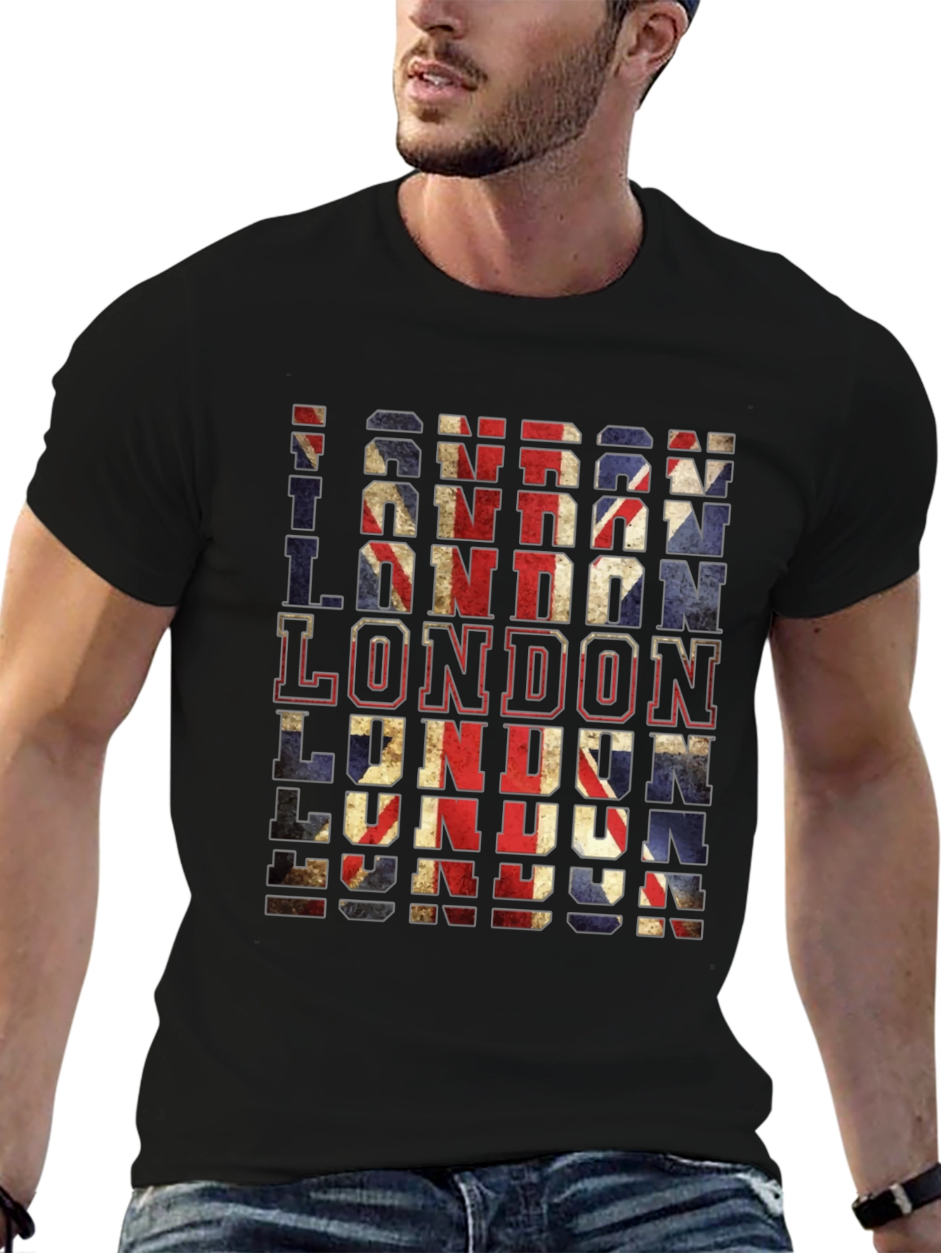 London Union Jack Flag Graphic T-Shirt