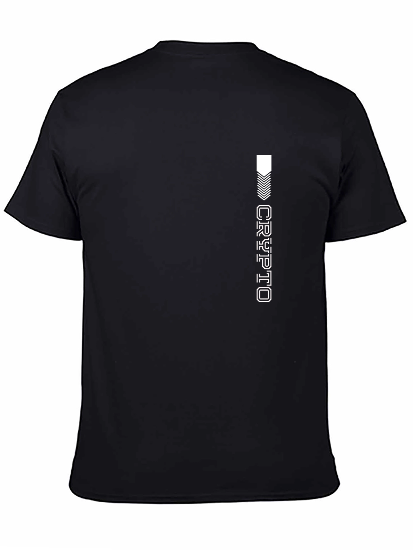 Crypto Graphic Black T-Shirt - Modern Style